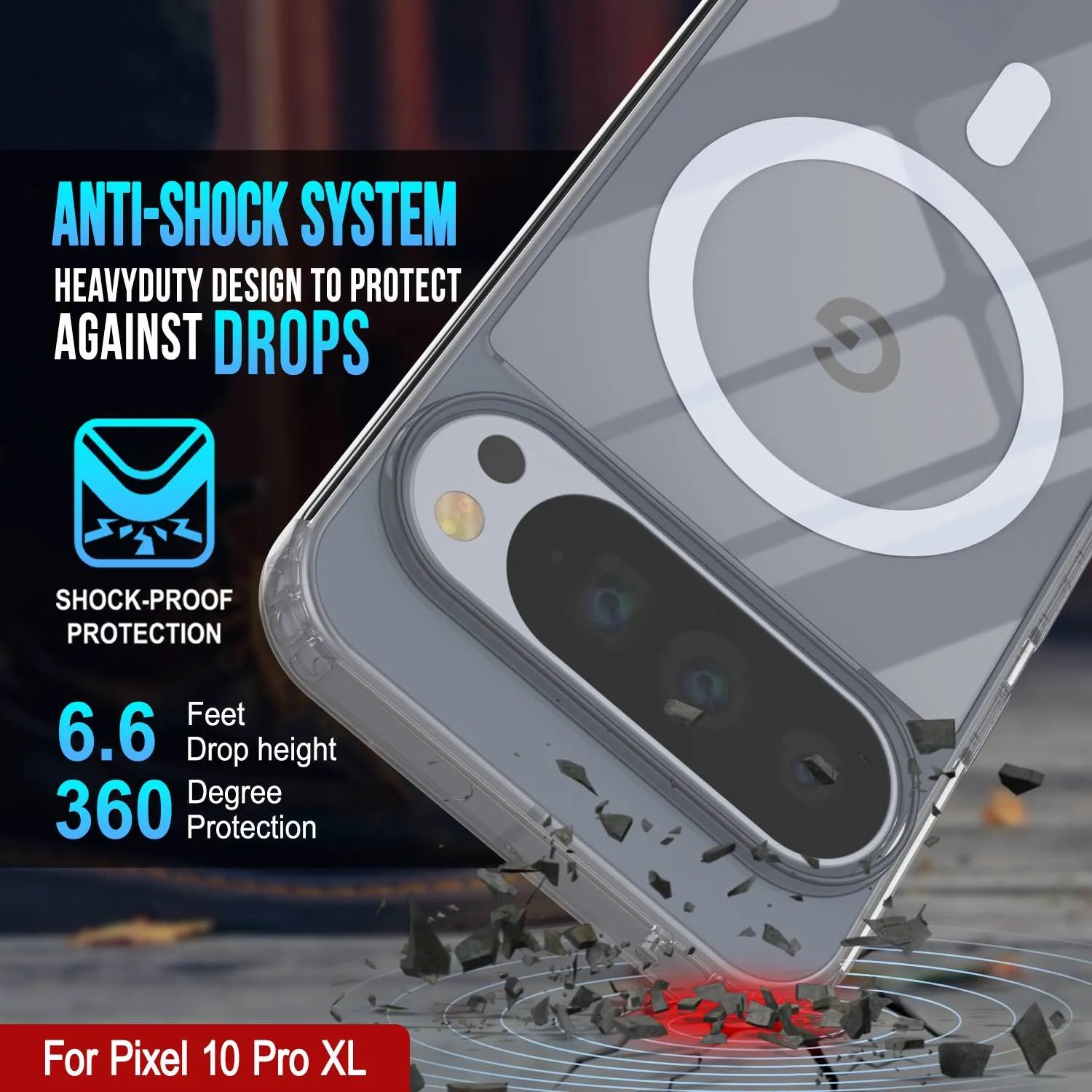 Pixel 10 Pro XL Magnetic Wireless Charging Case [ClearMag Series]