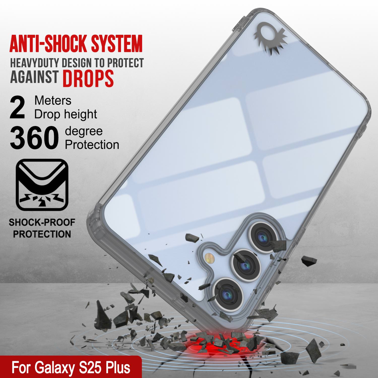 Galaxy S25 Plus Case [Clear Acrylic Series] [Non-Slip] For Galaxy S25 Plus [Grey]