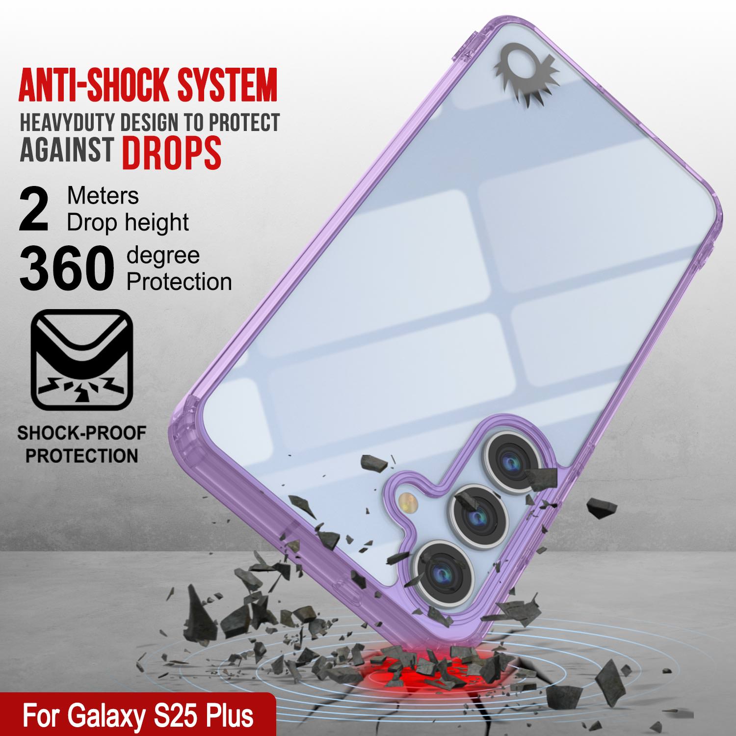 Galaxy S25 Plus Case [Clear Acrylic Series] [Non-Slip] For Galaxy S25 Plus [Purple]