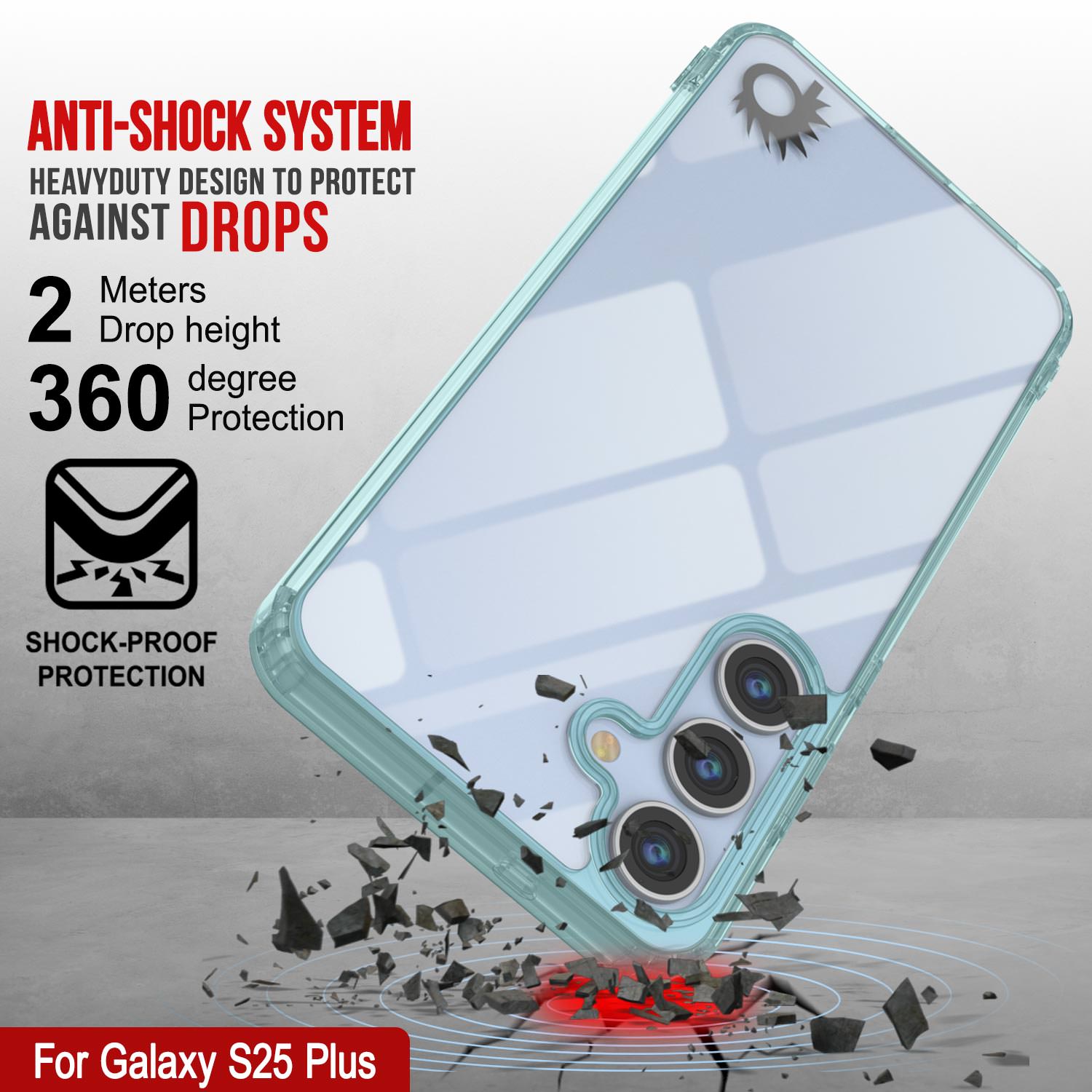 Galaxy S25 Plus Case [Clear Acrylic Series] [Non-Slip] For Galaxy S25 Plus [Teal]