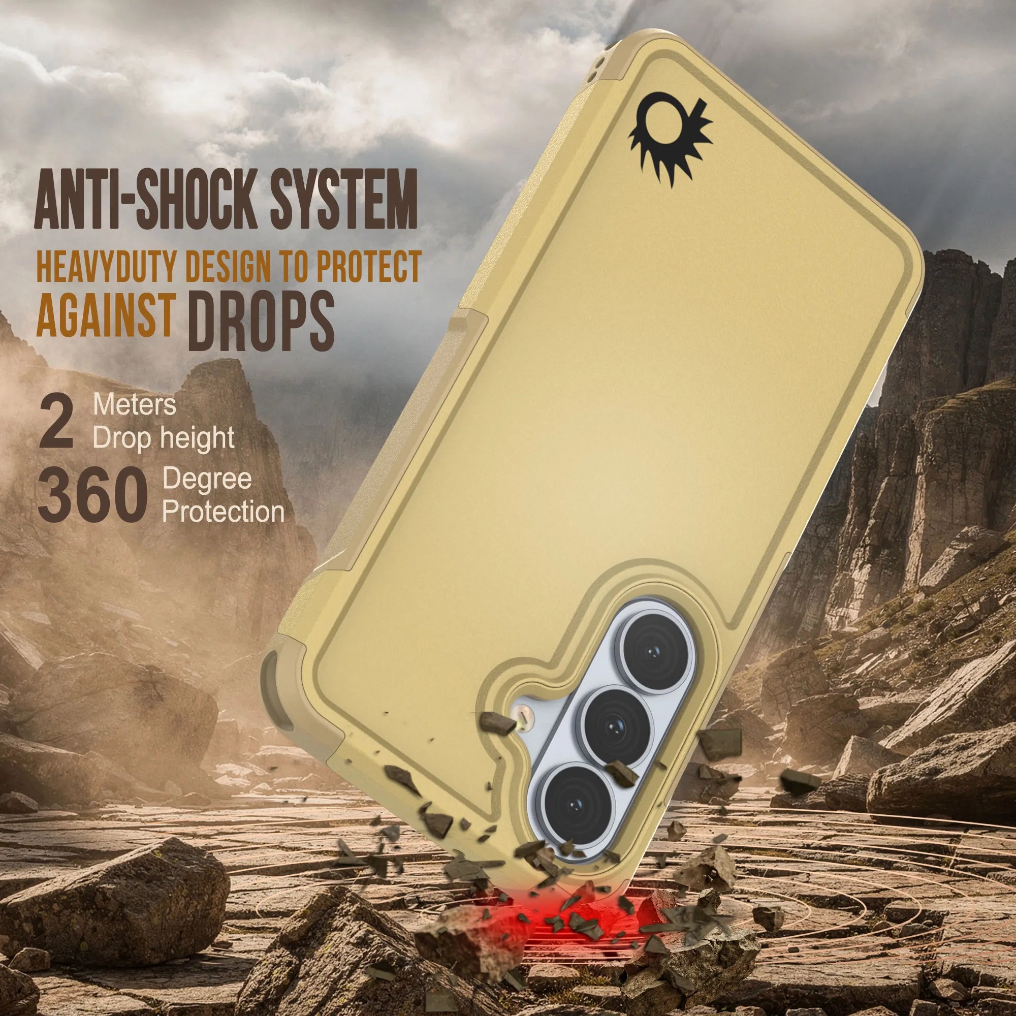 PunkCase Galaxy S26+ Plus Case, [Spartan 2.0 Series] Clear Rugged Heavy Duty Cover [Yellow]