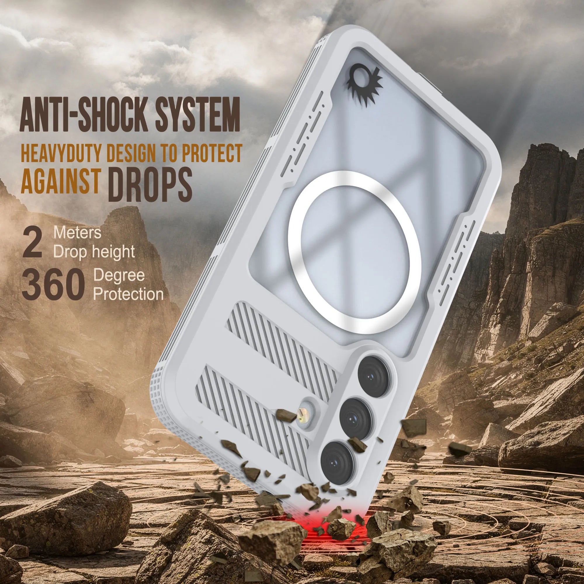 Galaxy S26+ Plus Waterproof Case [Alpine 2.0 Series] [Slim Fit] [IP68 Certified] [Shockproof] [White]