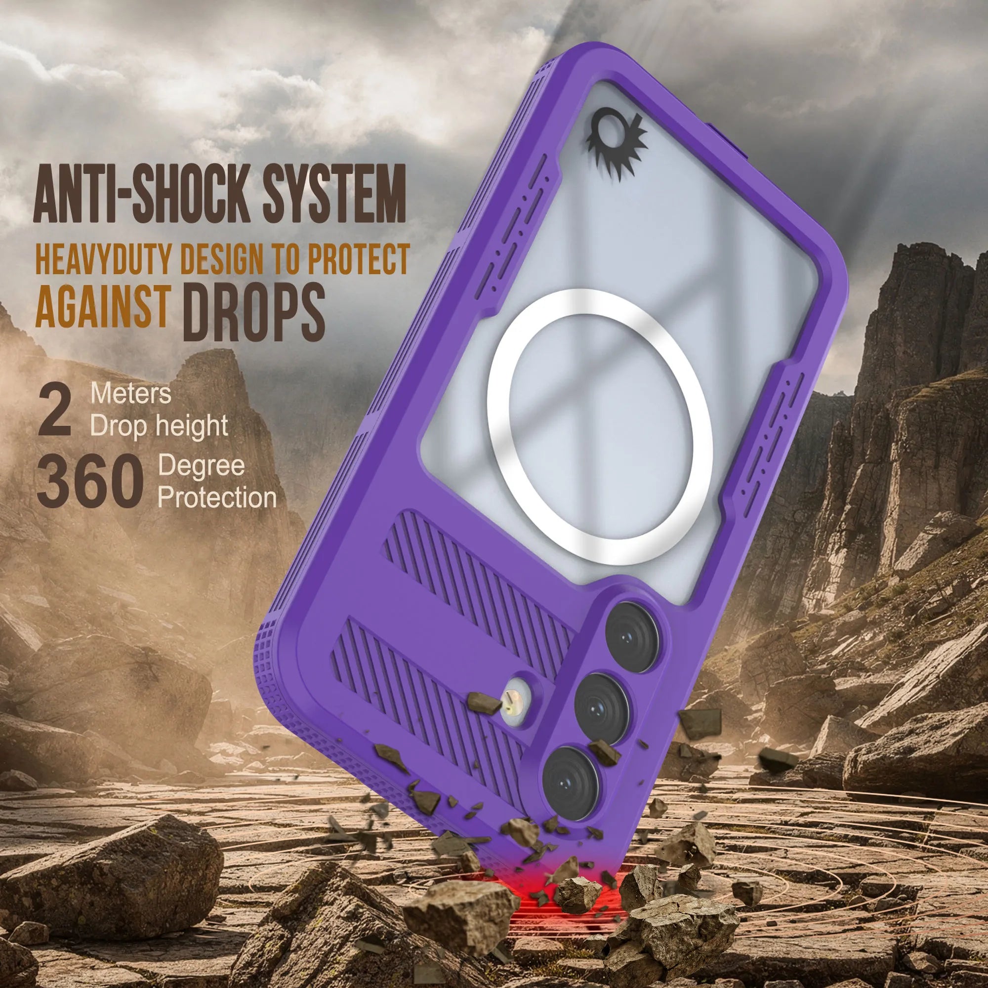 Galaxy S26+ Plus Waterproof Case [Alpine 2.0 Series] [Slim Fit] [IP68 Certified] [Shockproof] [Purple]