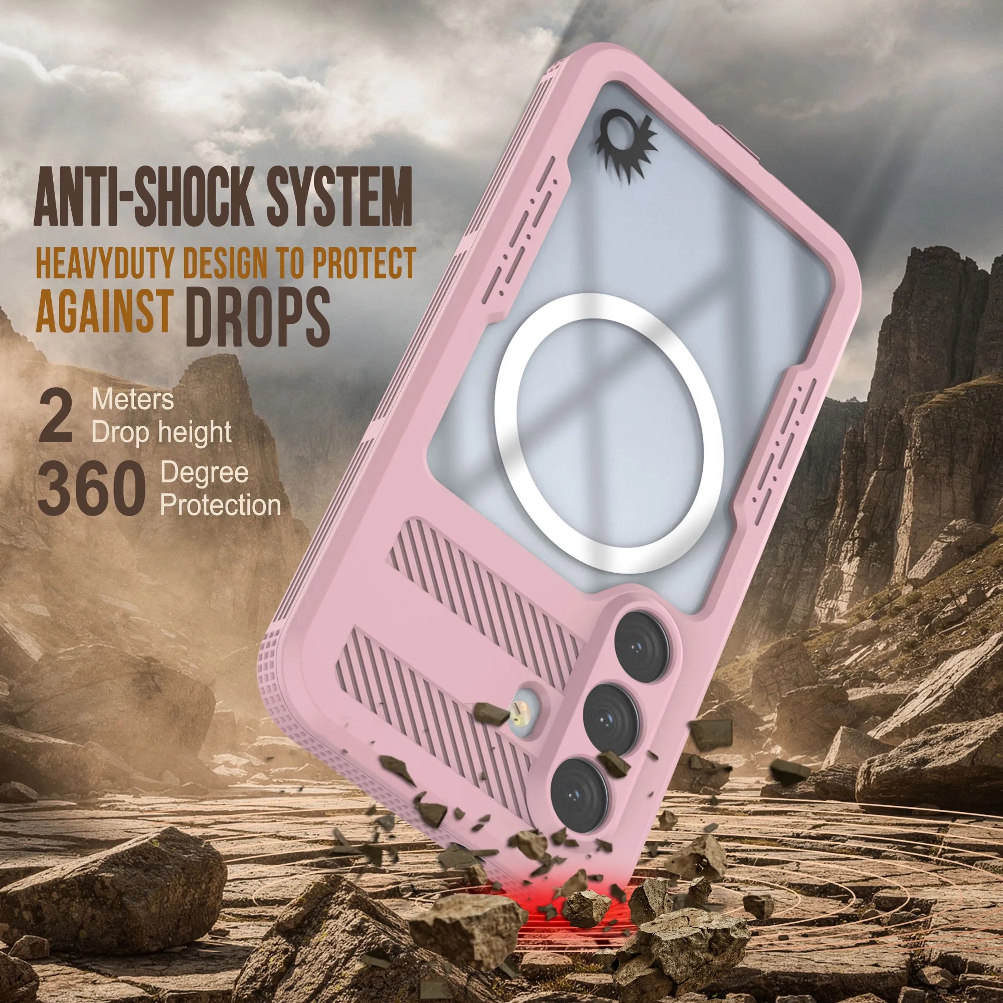 Galaxy S26+ Plus Waterproof Case [Alpine 2.0 Series] [Slim Fit] [IP68 Certified] [Shockproof] [Pink]