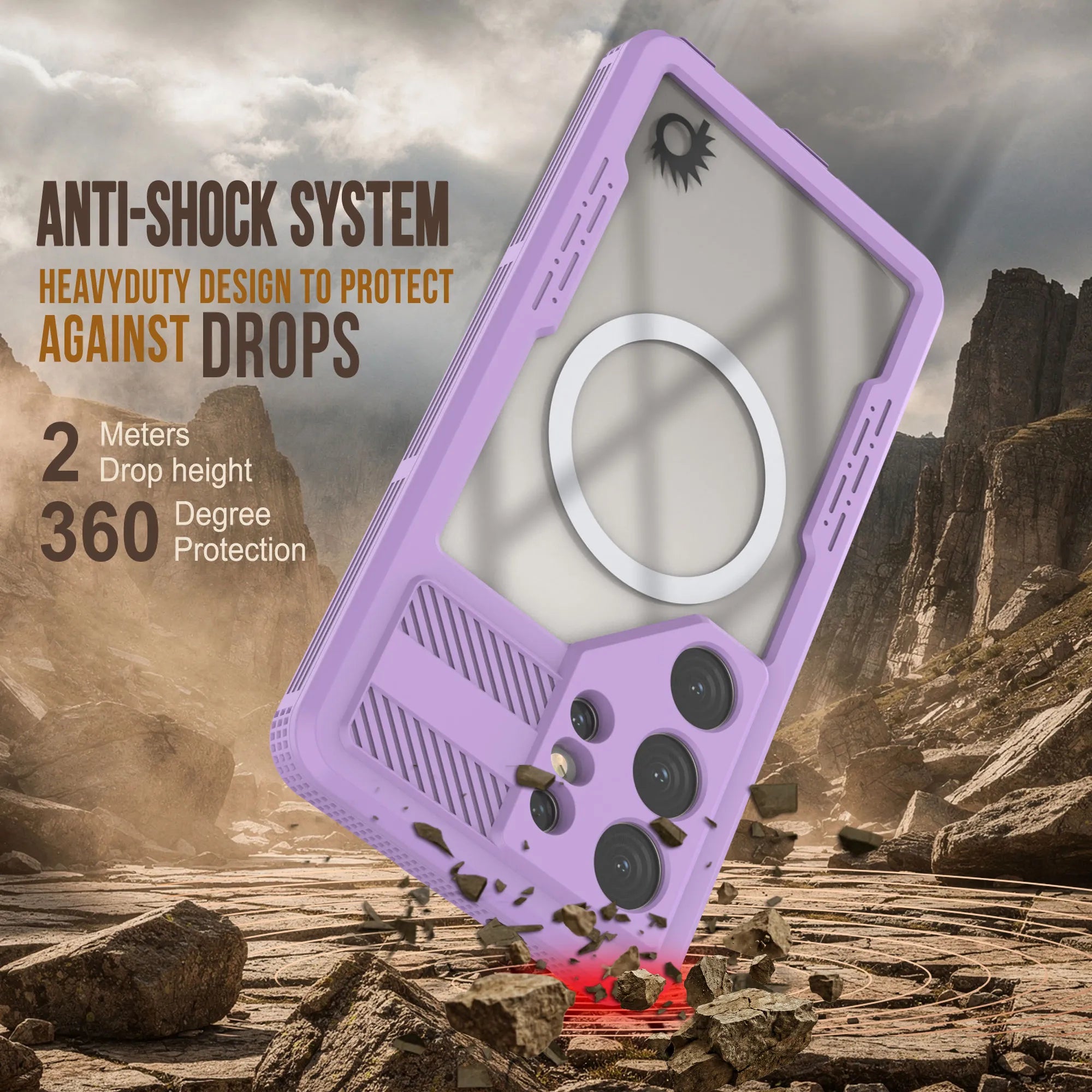 Galaxy S26 Ultra Waterproof Case [Alpine 2.0 Series] [Slim Fit] [IP68 Certified] [Shockproof] [Lilac]