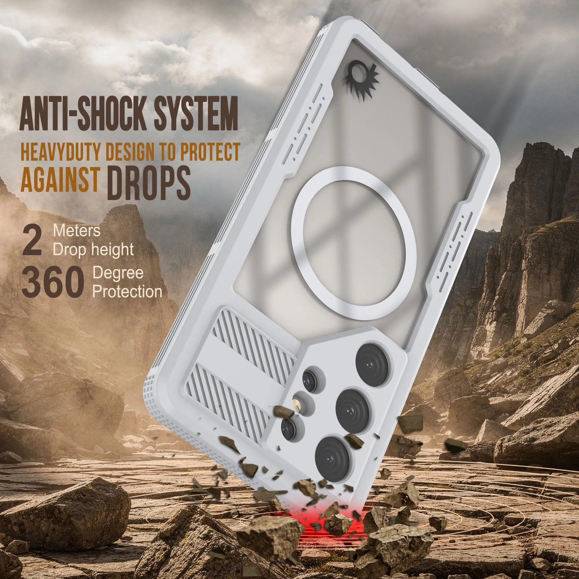 Galaxy S26 Ultra Waterproof Case [Alpine 2.0 Series] [Slim Fit] [IP68 Certified] [Shockproof] [White]