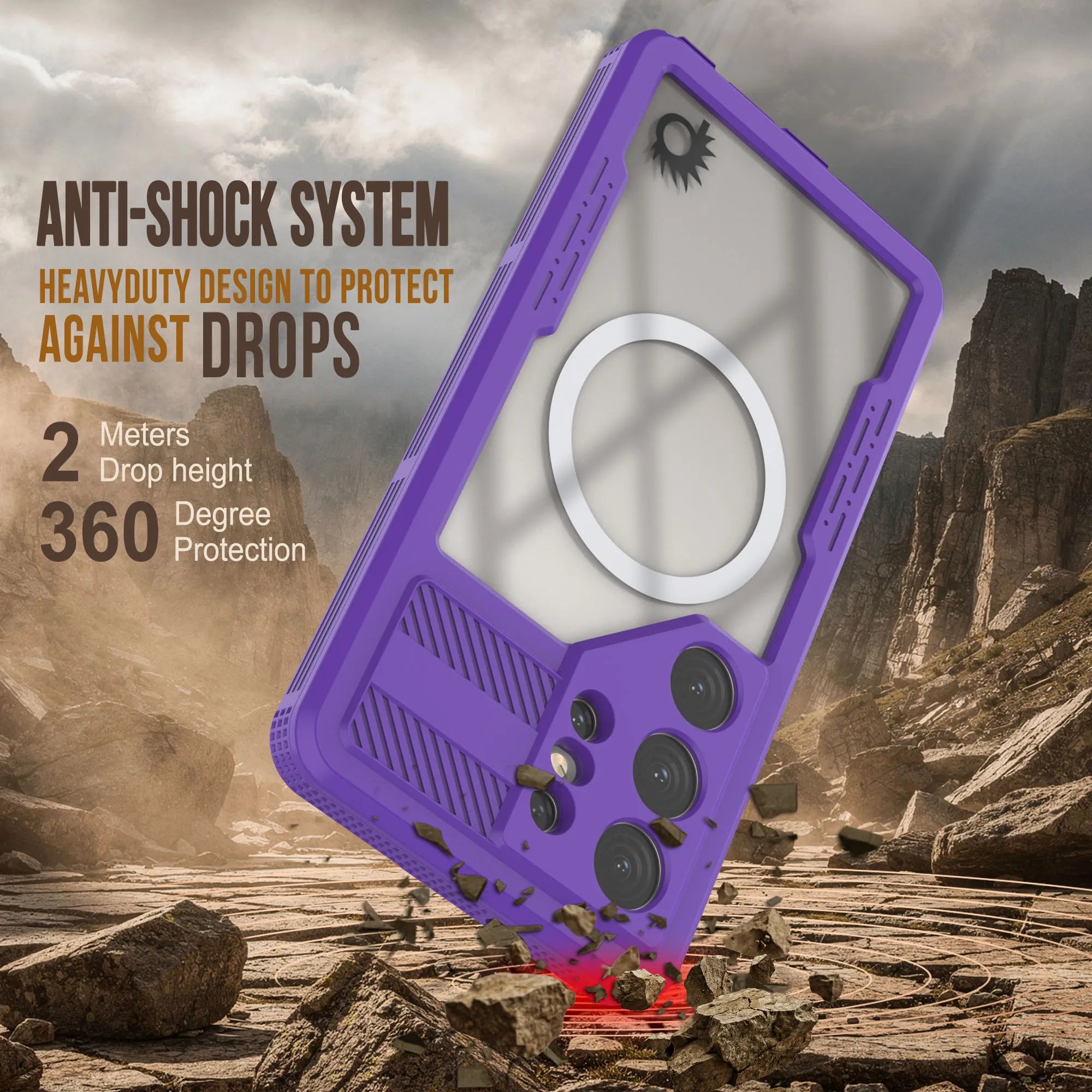 Galaxy S26 Ultra Waterproof Case [Alpine 2.0 Series] [Slim Fit] [IP68 Certified] [Shockproof] [Purple]