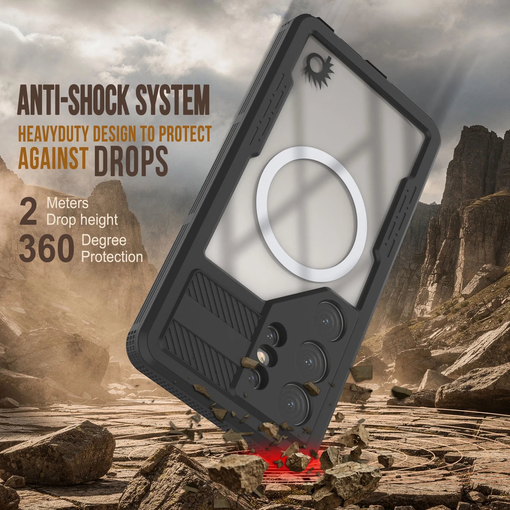Galaxy S26 Ultra Waterproof Case [Alpine 2.0 Series] [Slim Fit] [IP68 Certified] [Shockproof] [Black]