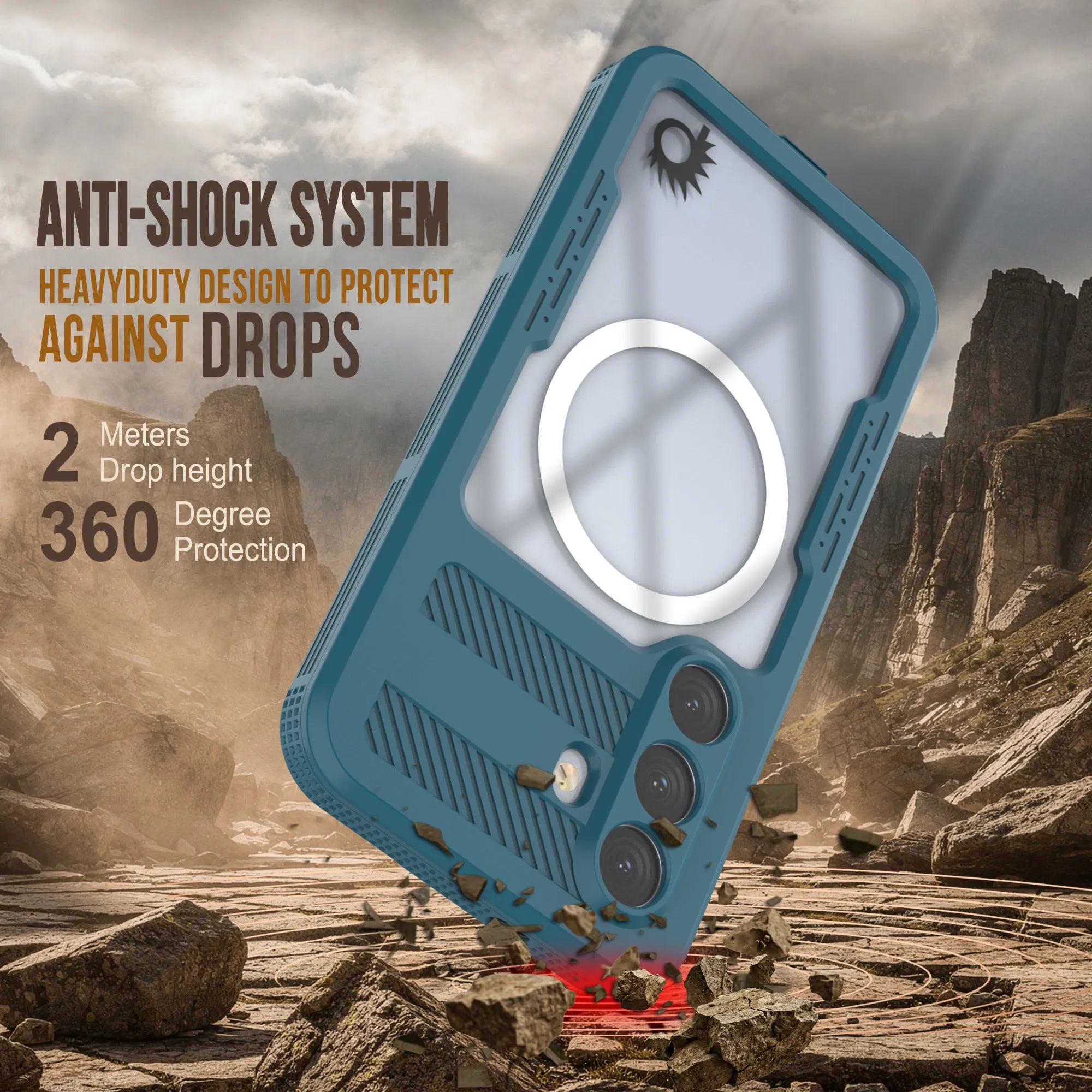 Galaxy S26 Waterproof Case [Alpine 2.0 Series] [Slim Fit] [IP68 Certified] [Shockproof] [Blue]