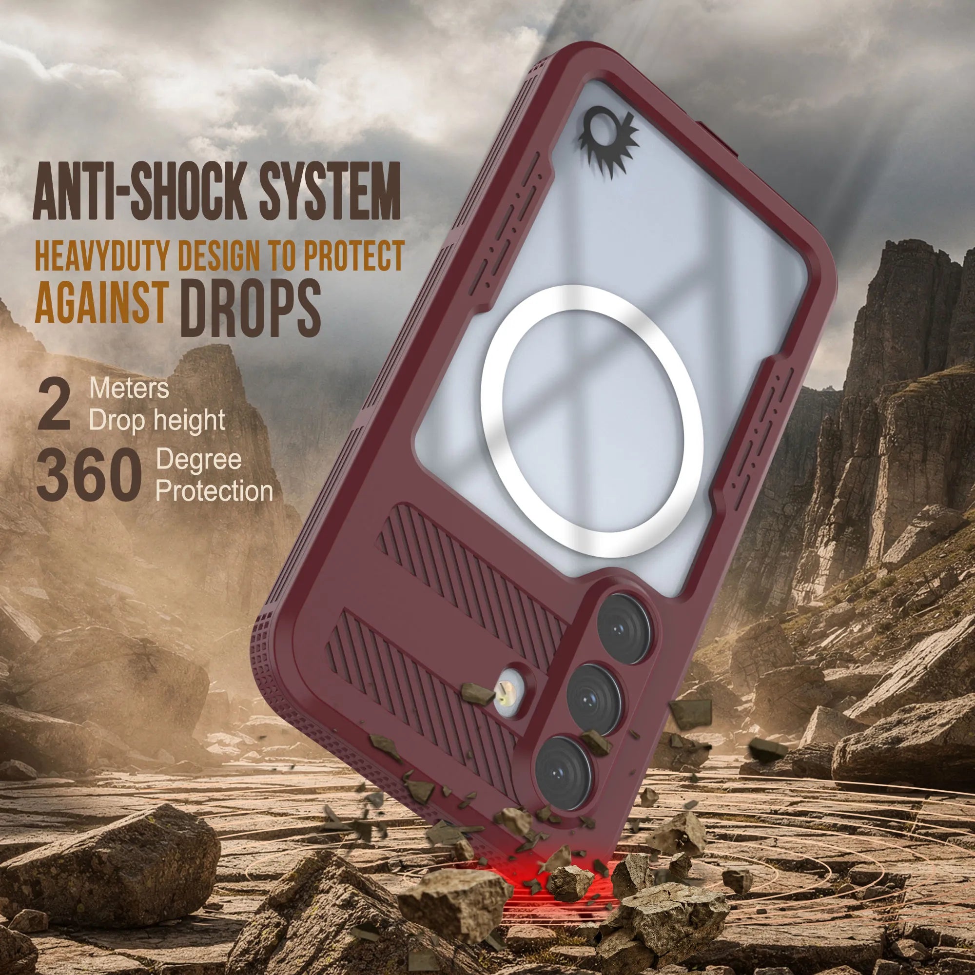 Galaxy S26 Waterproof Case [Alpine 2.0 Series] [Slim Fit] [IP68 Certified] [Shockproof] [Rose]