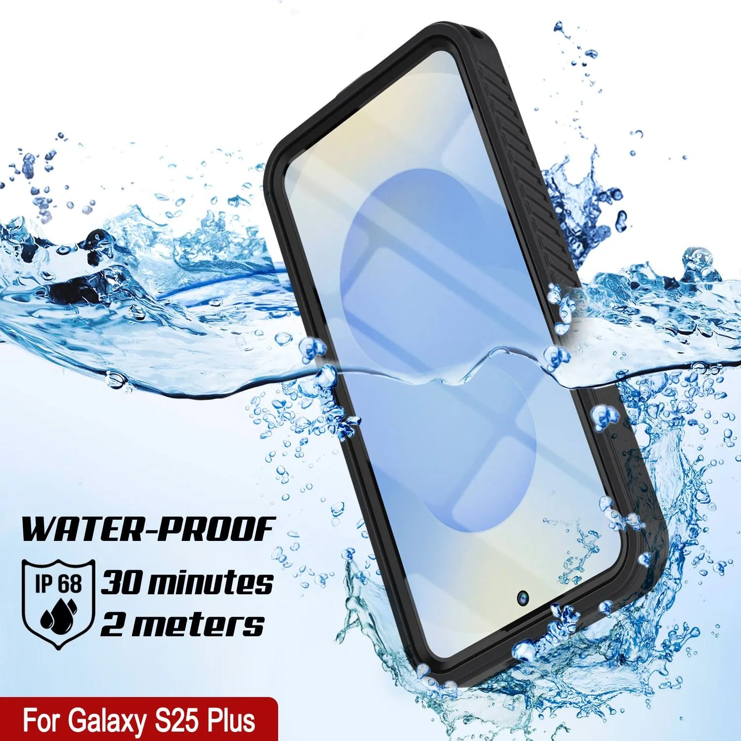 Galaxy S25+ Plus Water/ Shockproof [Extreme Series] With Screen Protector Case [Black]