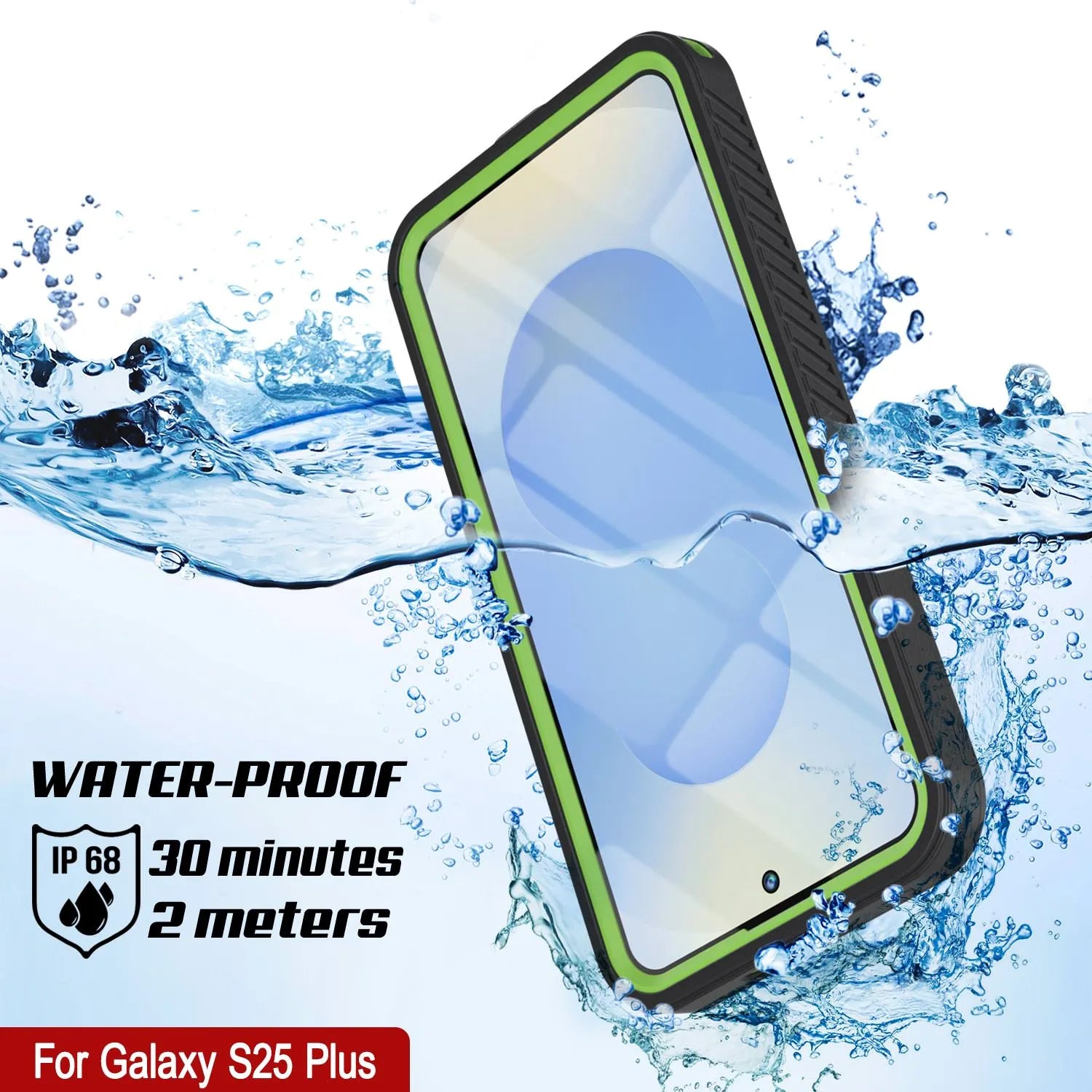 Galaxy S25+ Plus Water/ Shockproof [Extreme Series] With Screen Protector Case [Light Green]