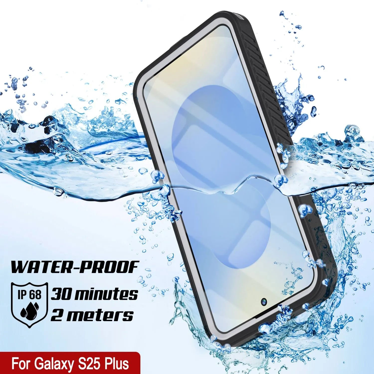 Galaxy S25+ Plus Water/ Shockproof [Extreme Series] With Screen Protector Case [White]