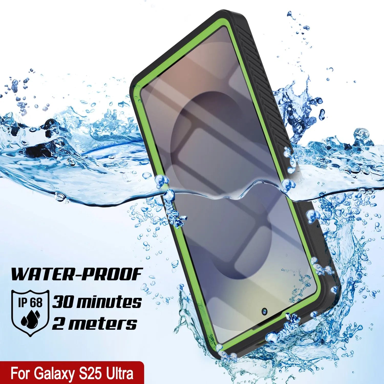 Galaxy S25 Ultra Water/ Shockproof [Extreme Series] With Screen Protector Case [Light Green]