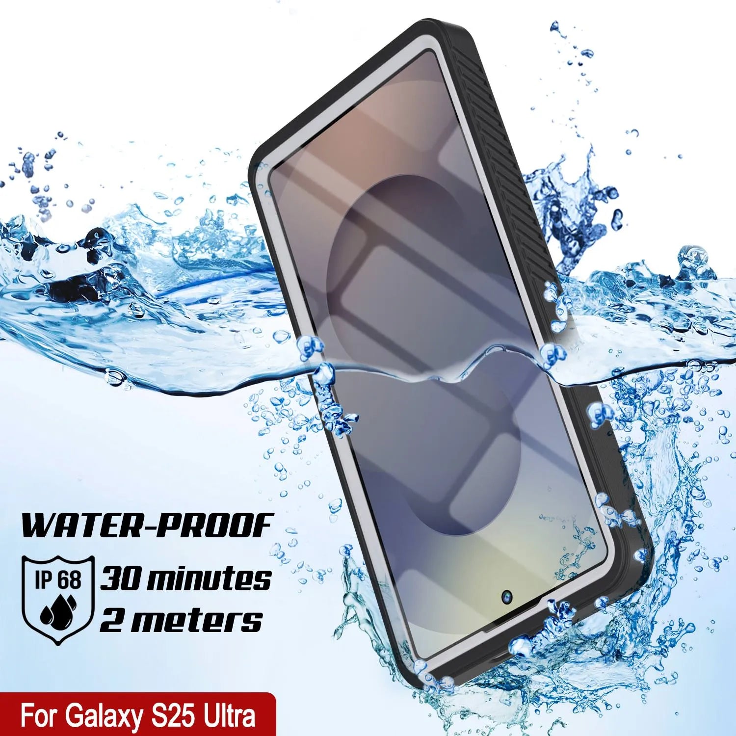 Galaxy S25 Ultra Water/ Shockproof [Extreme Series] With Screen Protector Case [White]