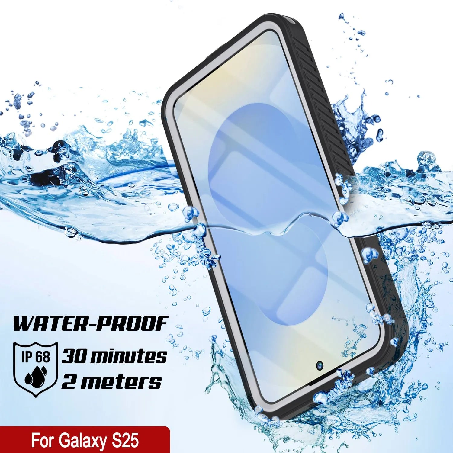 Galaxy S25 Water/ Shockproof [Extreme Series] With Screen Protector Case [White]