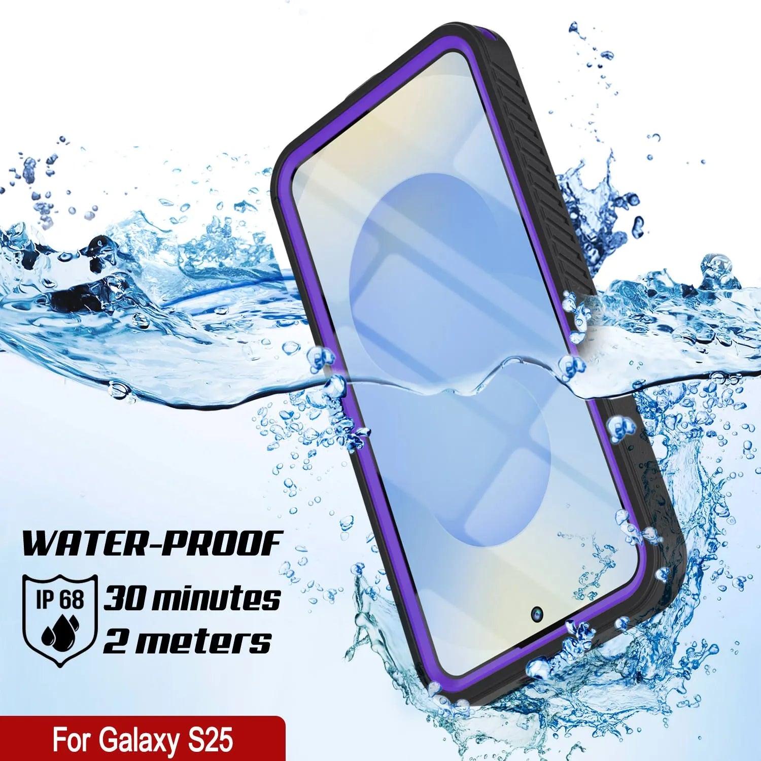 Galaxy S25 Water/ Shockproof [Extreme Series] With Screen Protector Case [Purple]