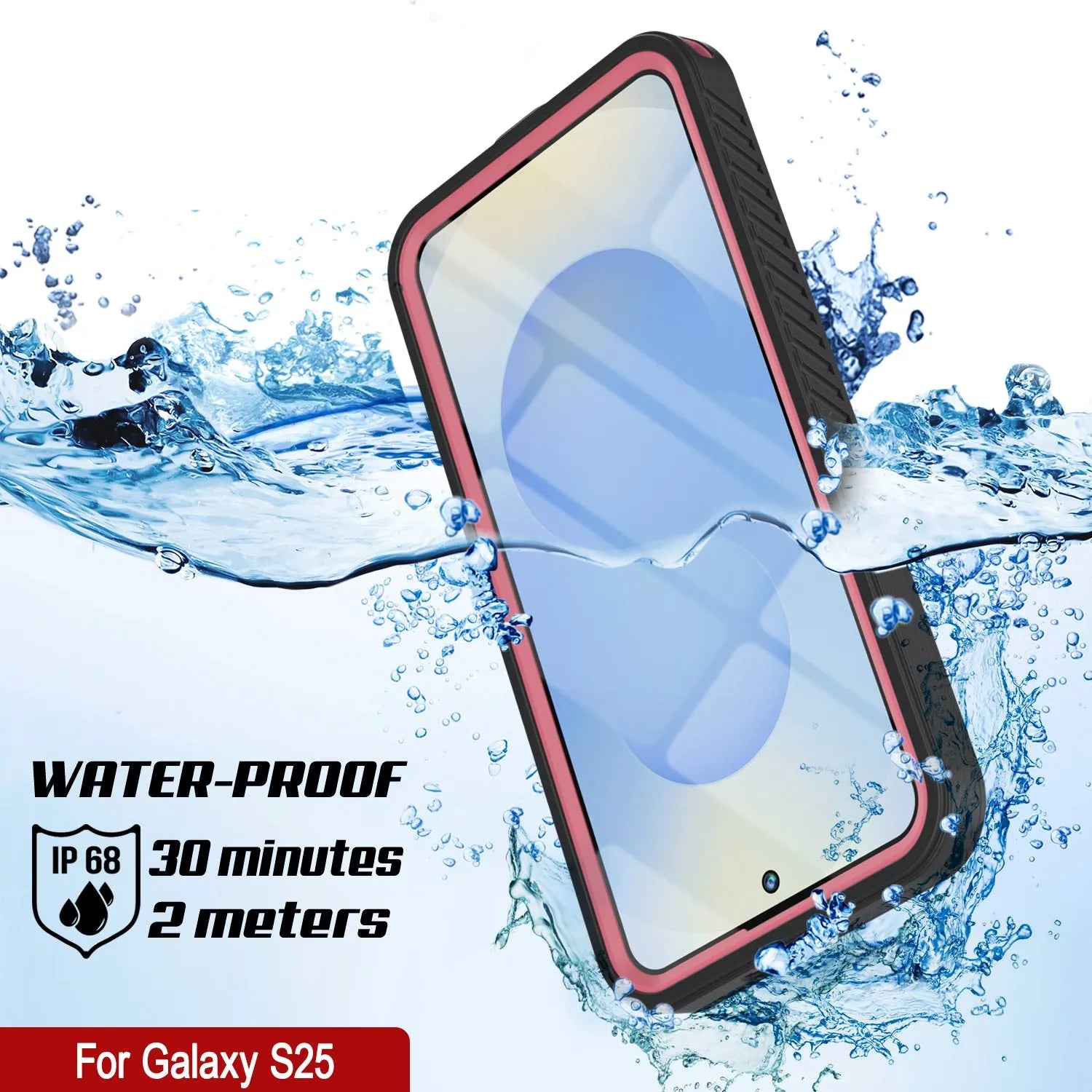 Galaxy S25 Water/ Shockproof [Extreme Series] With Screen Protector Case [Pink]