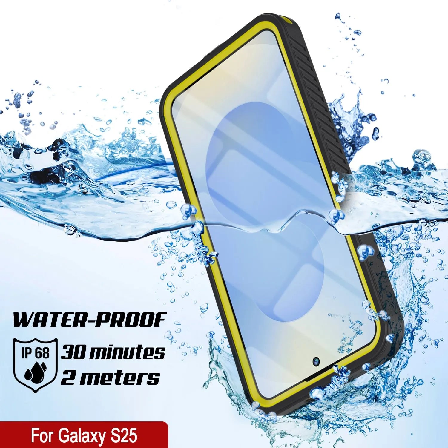 Galaxy S25 Water/ Shockproof [Extreme Series] With Screen Protector Case [Yellow]