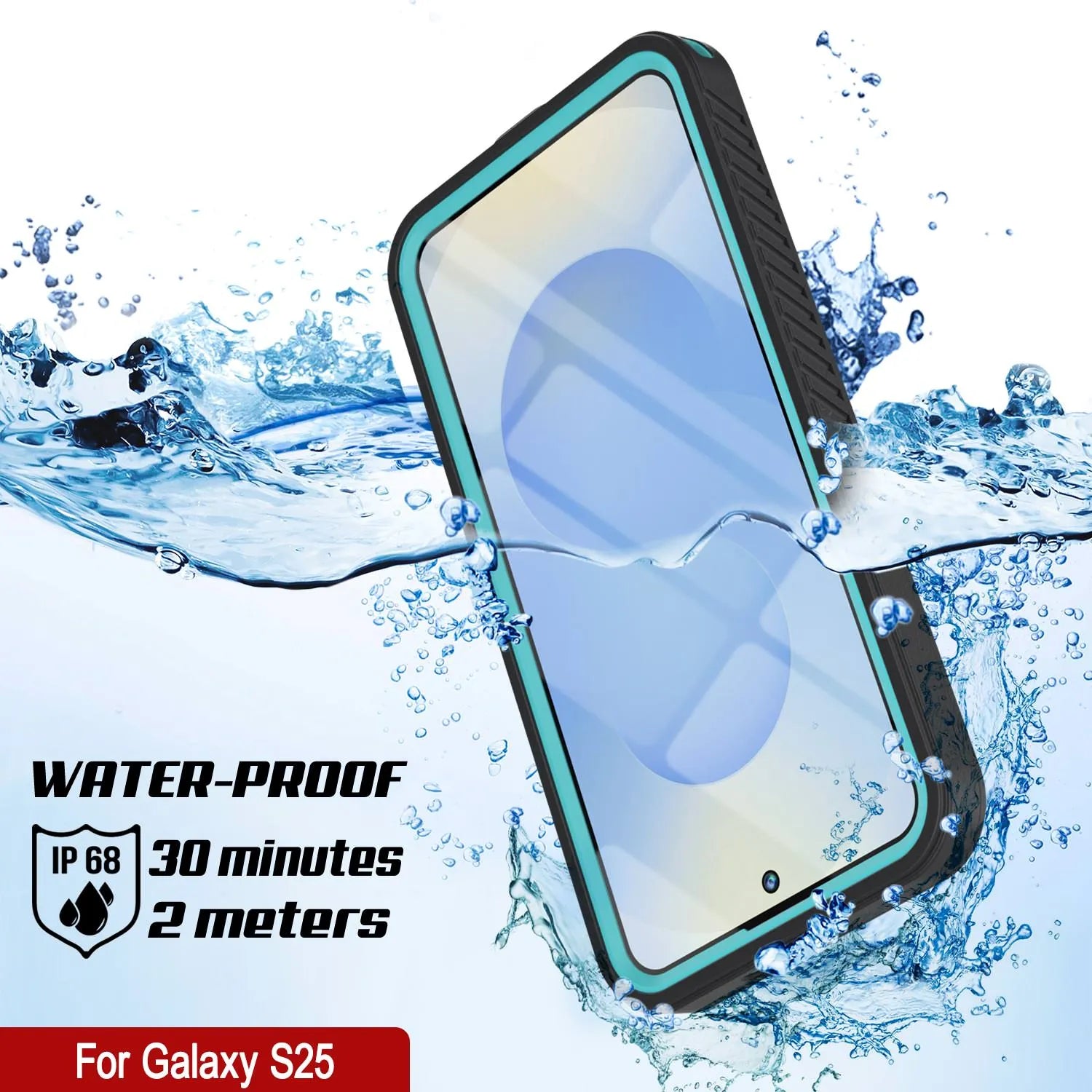 Galaxy S25 Water/ Shockproof [Extreme Series] With Screen Protector Case [Teal]