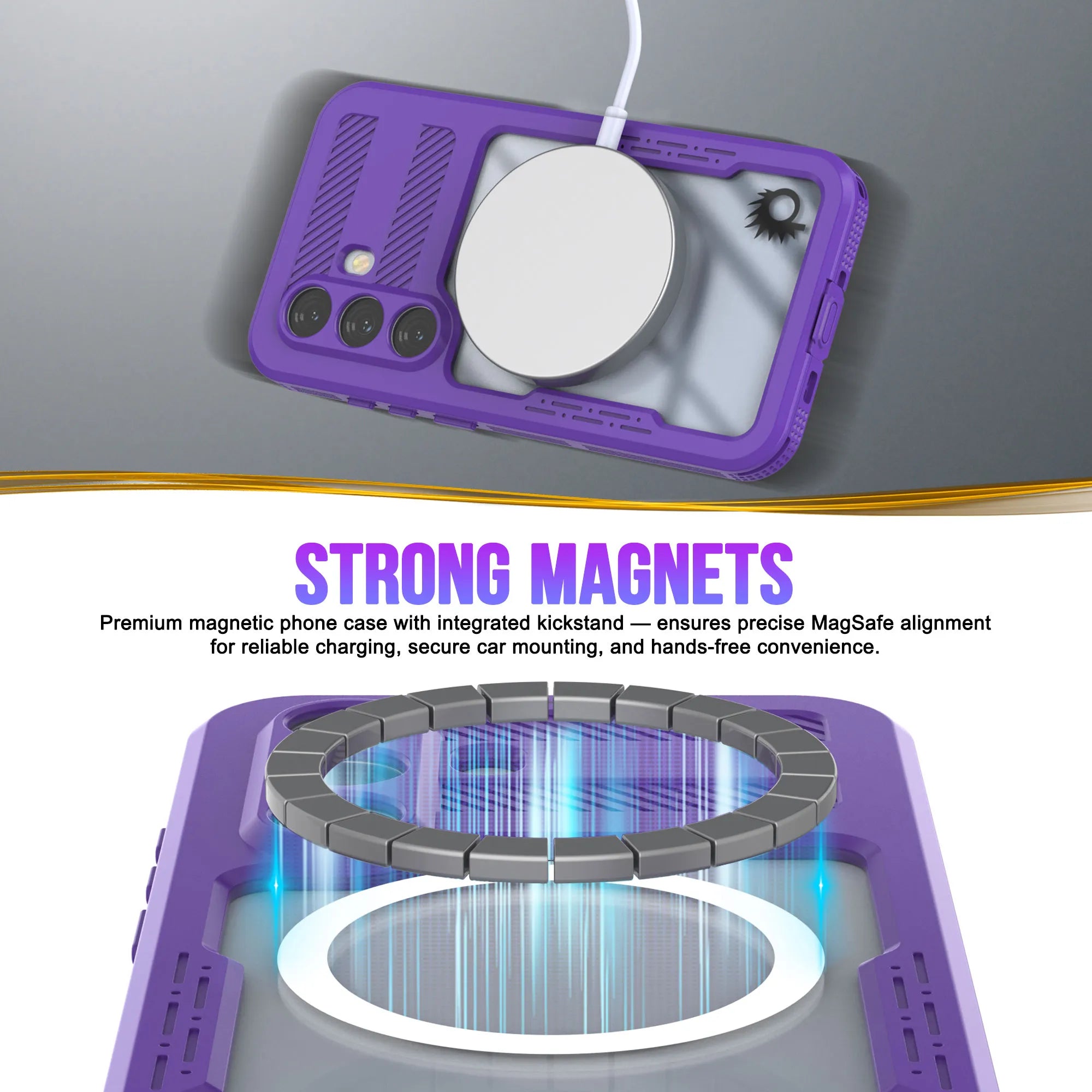 Galaxy S26+ Plus Waterproof Case [Alpine 2.0 Series] [Slim Fit] [IP68 Certified] [Shockproof] [Purple]