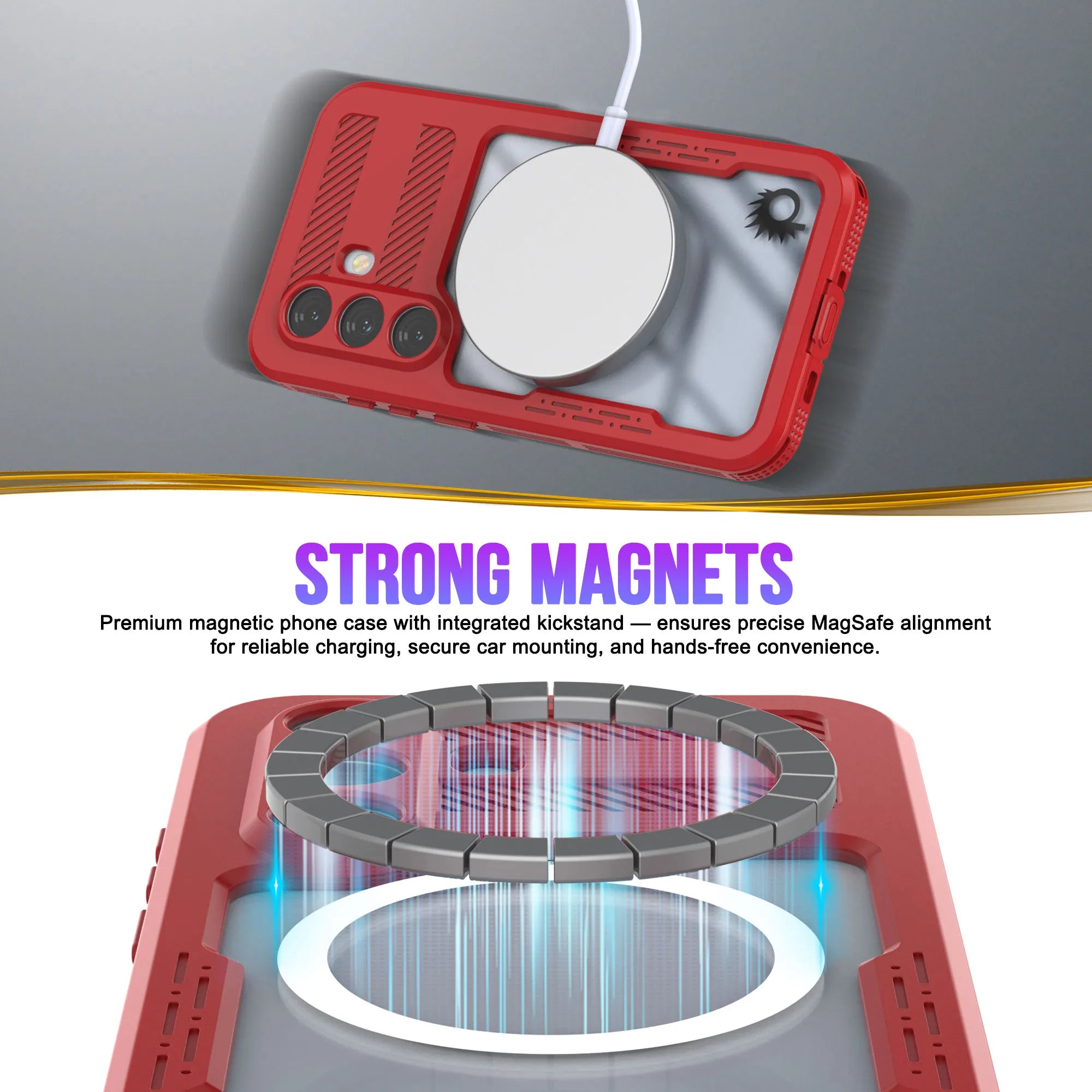 Galaxy S26 Waterproof Case [Alpine 2.0 Series] [Slim Fit] [IP68 Certified] [Shockproof] [Red]