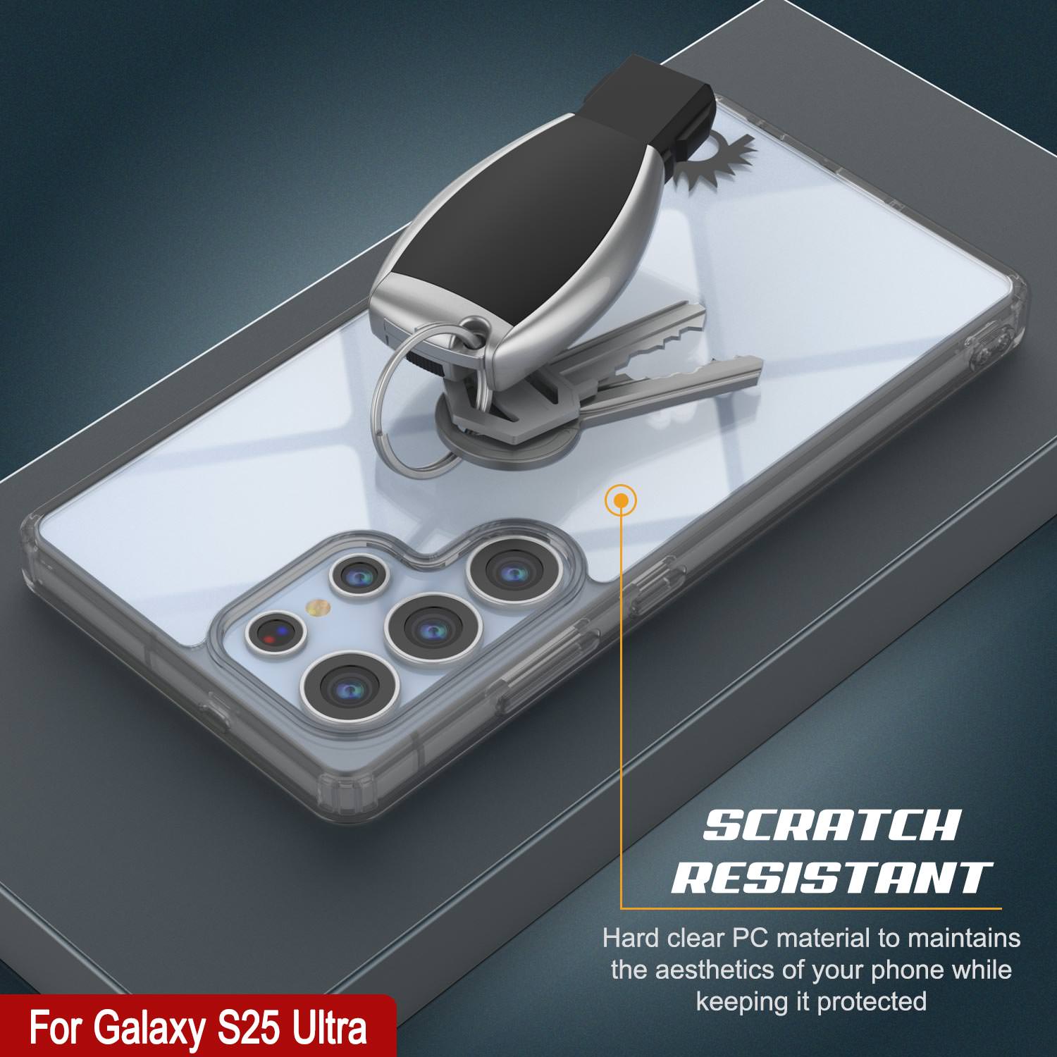 Galaxy S25 Ultra Case [Clear Acrylic Series] [Non-Slip] For Galaxy S25 Ultra [Grey]