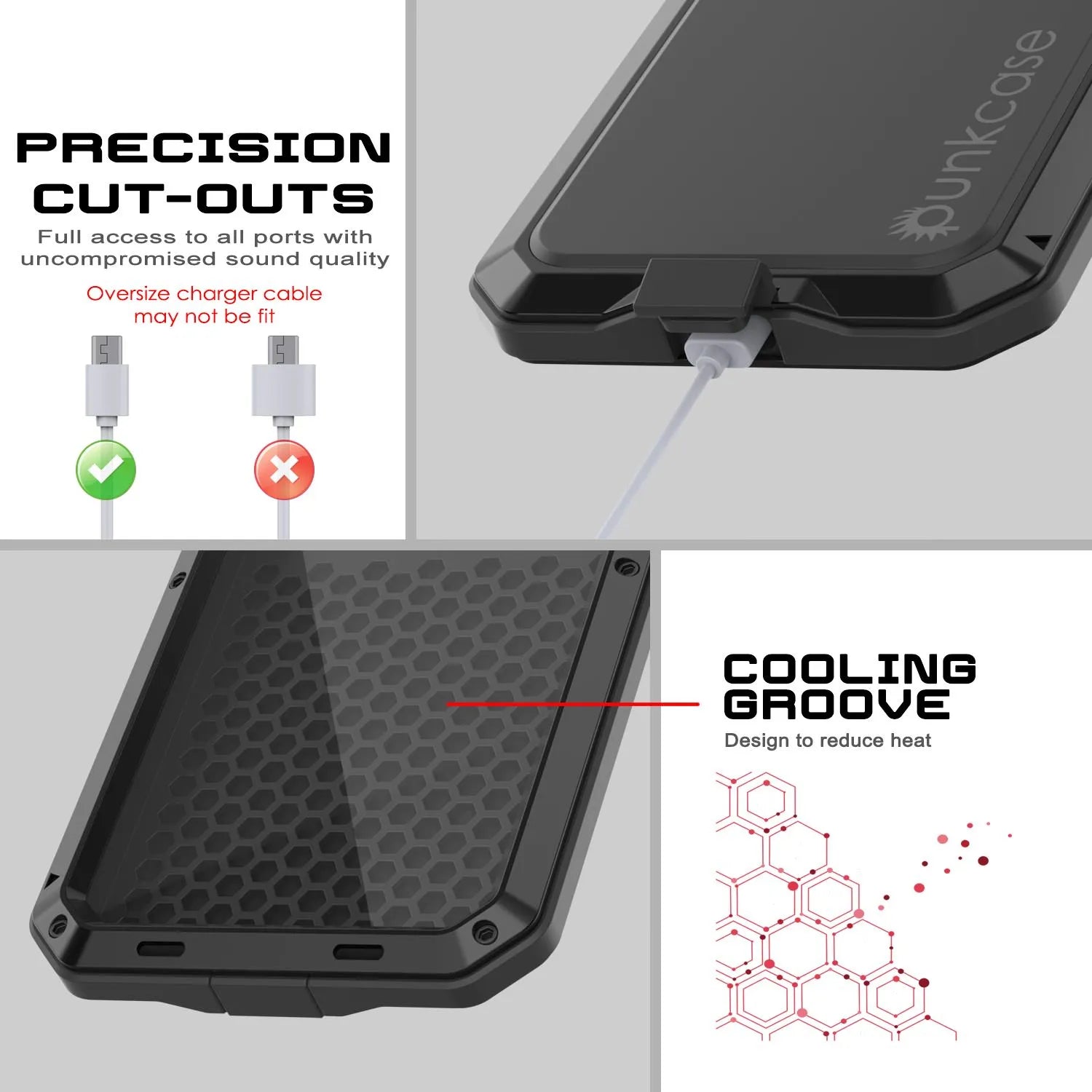 iPhone 17 Pro Metal Case, Heavy Duty Military Grade Armor Cover [shock proof] Full Body Hard [Black]