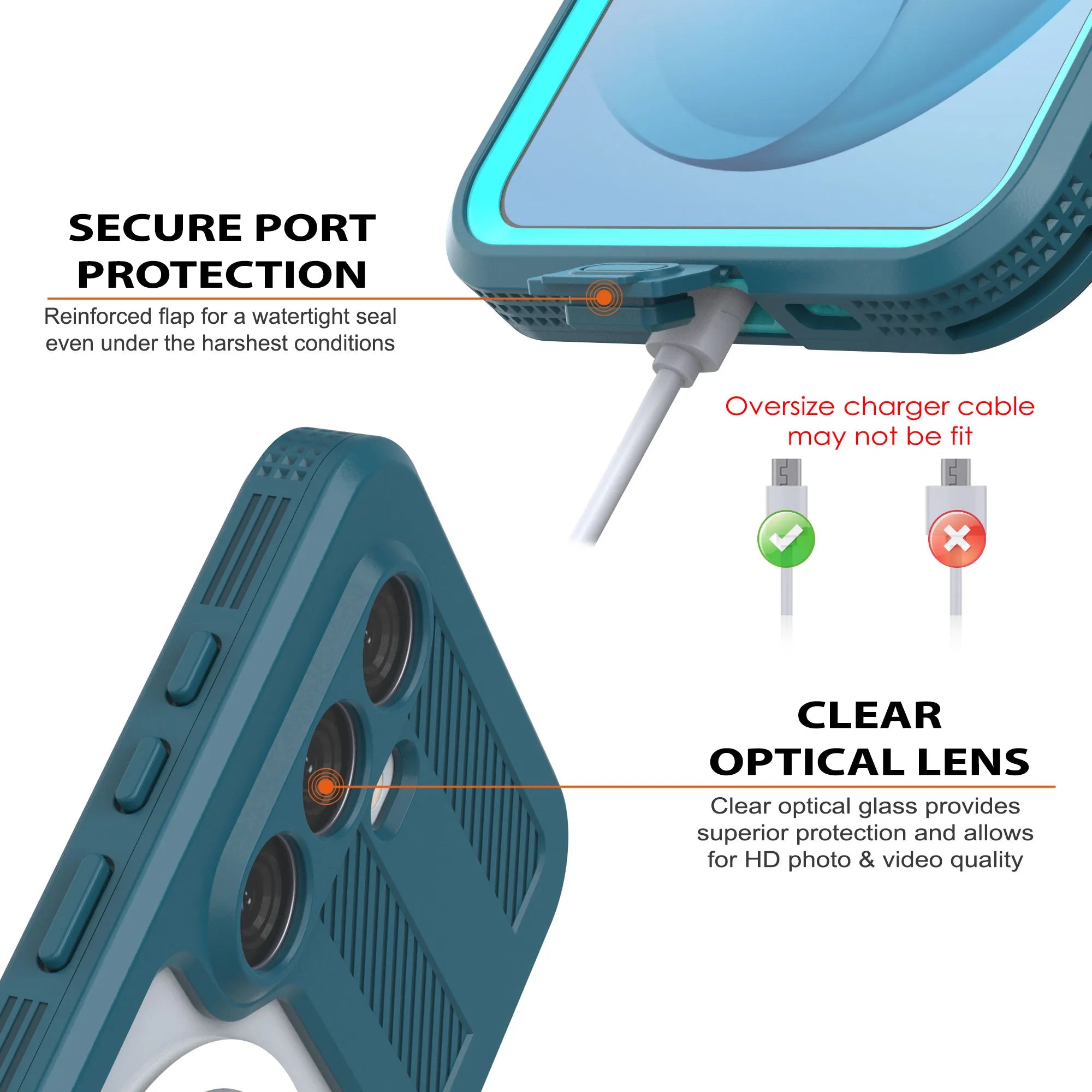 Galaxy S26+ Plus Waterproof Case [Alpine 2.0 Series] [Slim Fit] [IP68 Certified] [Shockproof] [Blue]