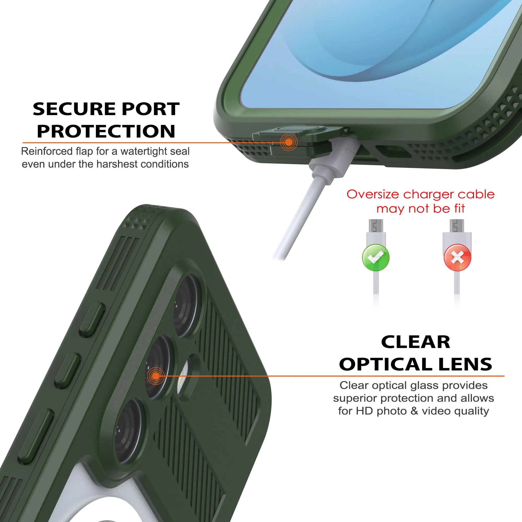 Galaxy S26 Waterproof Case [Alpine 2.0 Series] [Slim Fit] [IP68 Certified] [Shockproof] [Green]