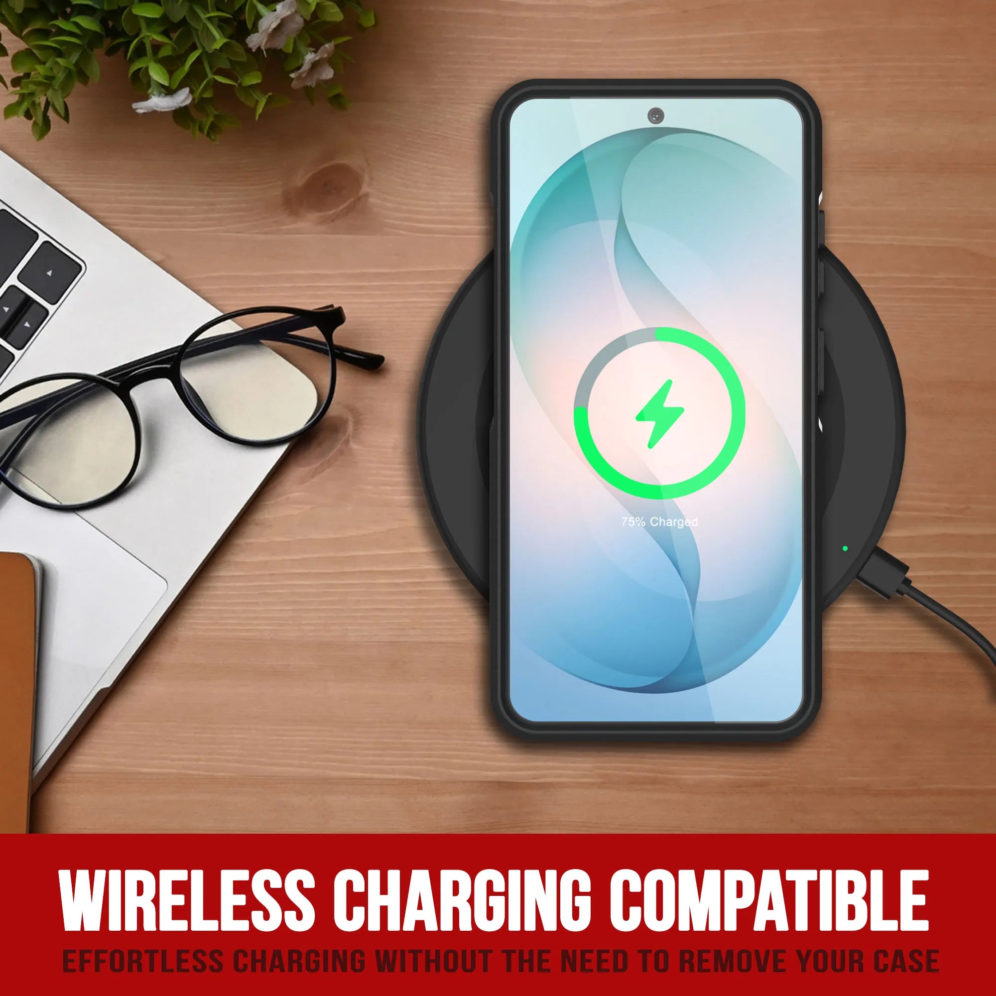 PunkCase Galaxy S26+ Plus Case, [Spartan 2.0 Series] Clear Rugged Heavy Duty Cover [Black]