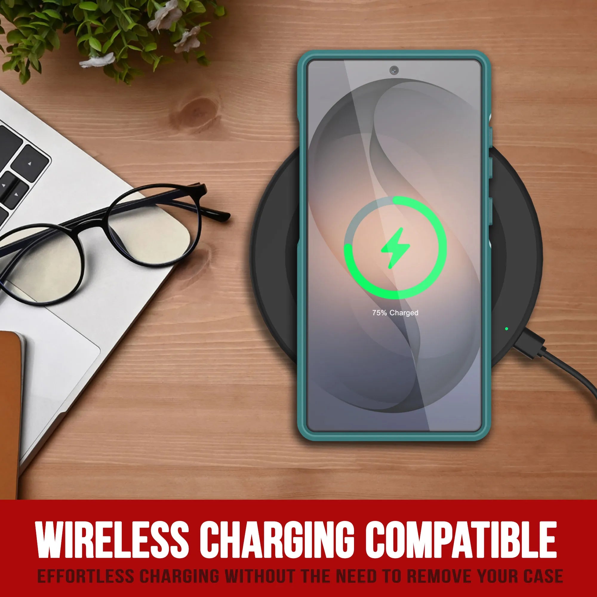 PunkCase Galaxy S26 Ultra Case, [Spartan 2.0 Series] Clear Rugged Heavy Duty Cover [Light Blue]