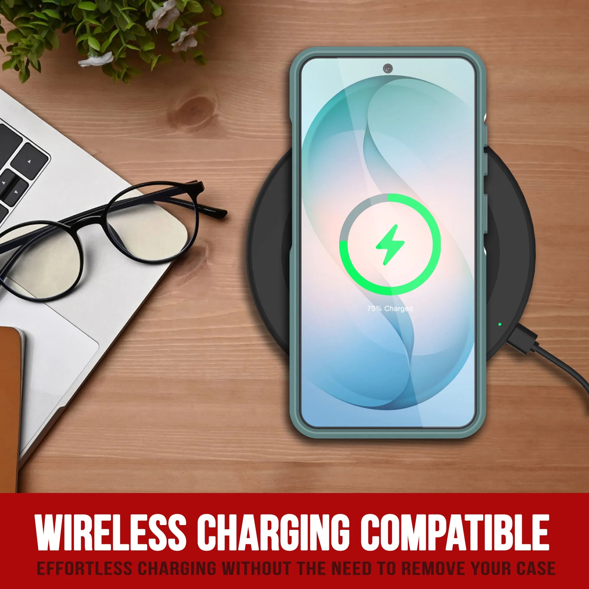 PunkCase Galaxy S26 Case, [Spartan 2.0 Series] Clear Rugged Heavy Duty Cover [Teal]