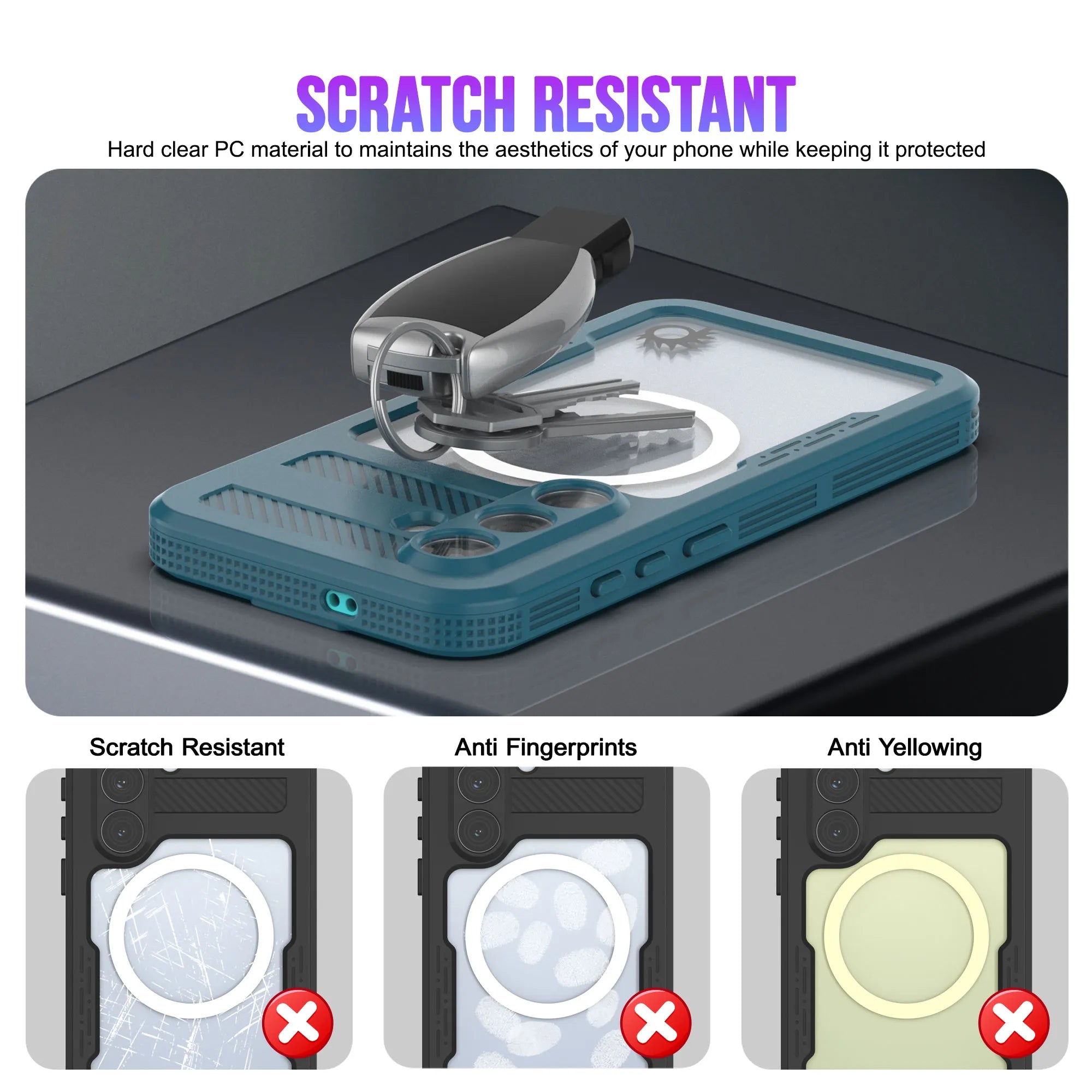 Galaxy S26+ Plus Waterproof Case [Alpine 2.0 Series] [Slim Fit] [IP68 Certified] [Shockproof] [Blue]