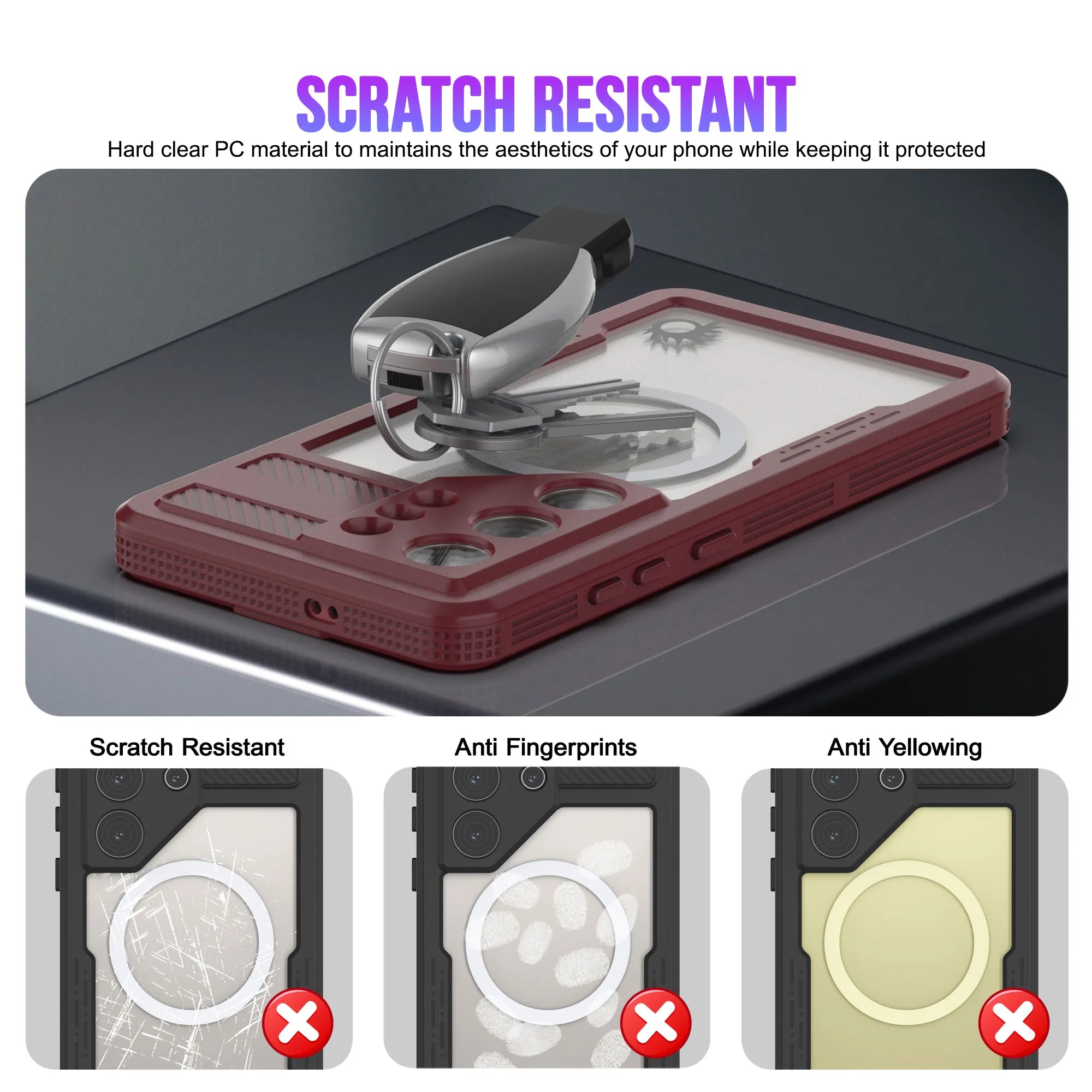 Galaxy S26 Ultra Waterproof Case [Alpine 2.0 Series] [Slim Fit] [IP68 Certified] [Shockproof] [Rose]