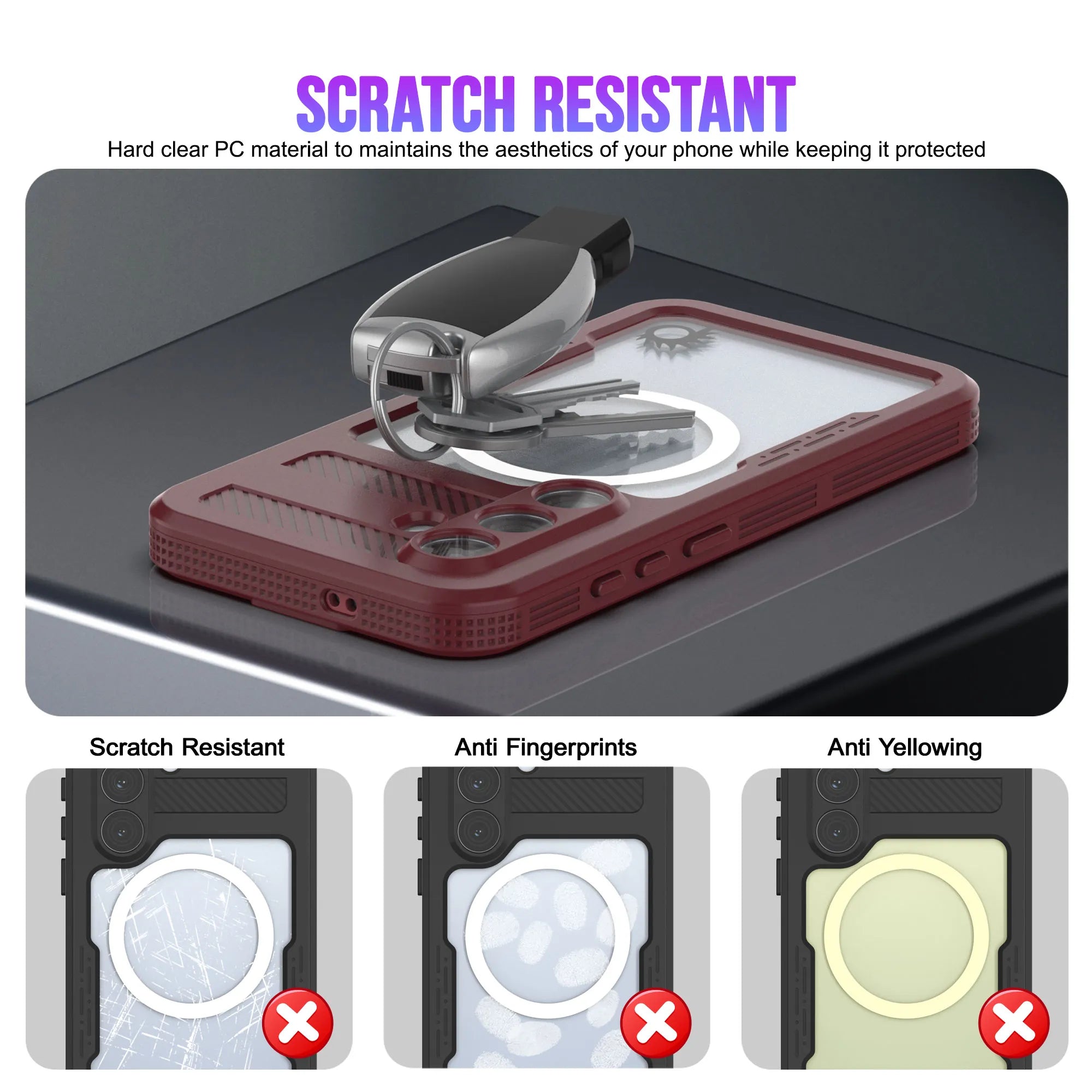 Galaxy S26 Waterproof Case [Alpine 2.0 Series] [Slim Fit] [IP68 Certified] [Shockproof] [Rose]