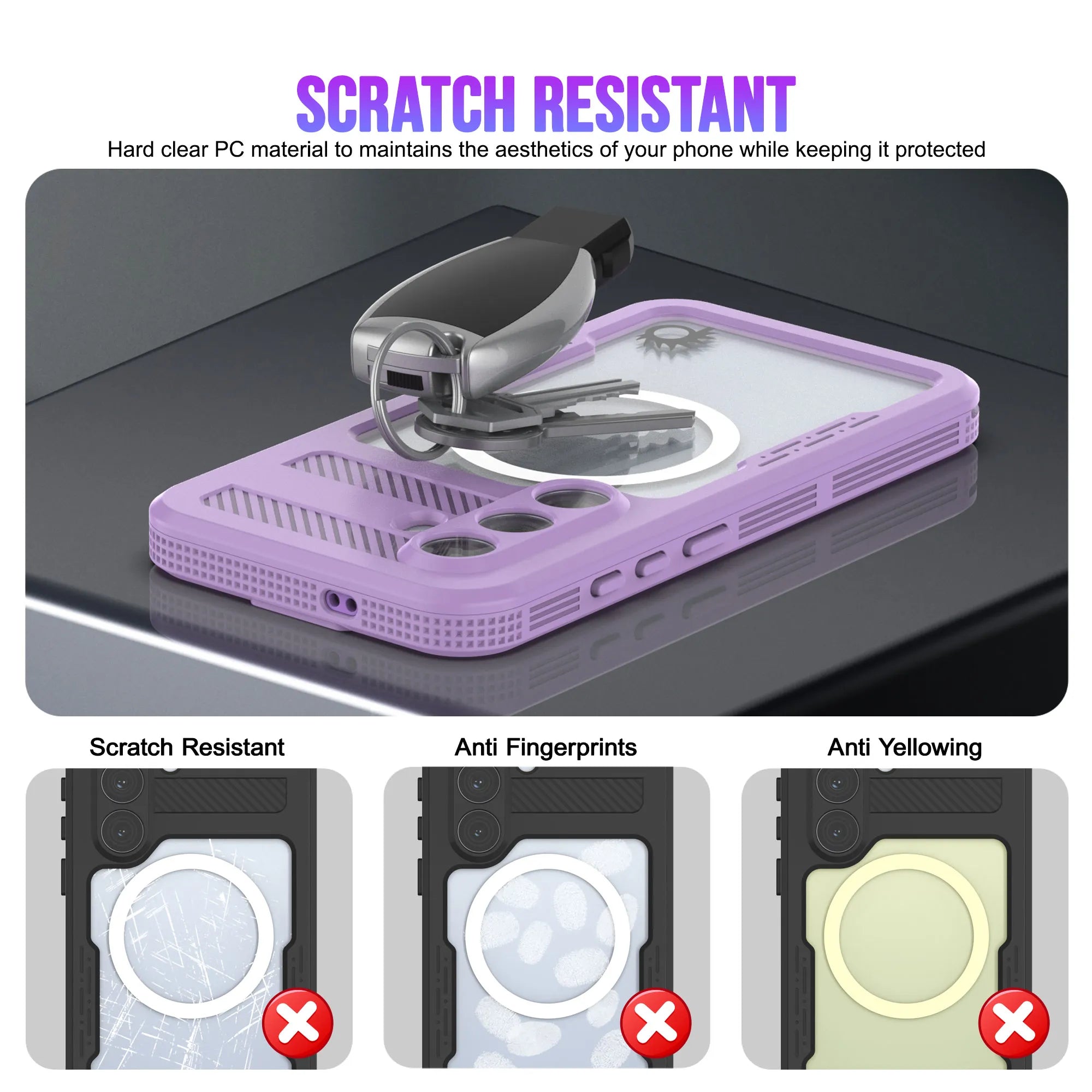 Galaxy S26 Waterproof Case [Alpine 2.0 Series] [Slim Fit] [IP68 Certified] [Shockproof] [Lilac]