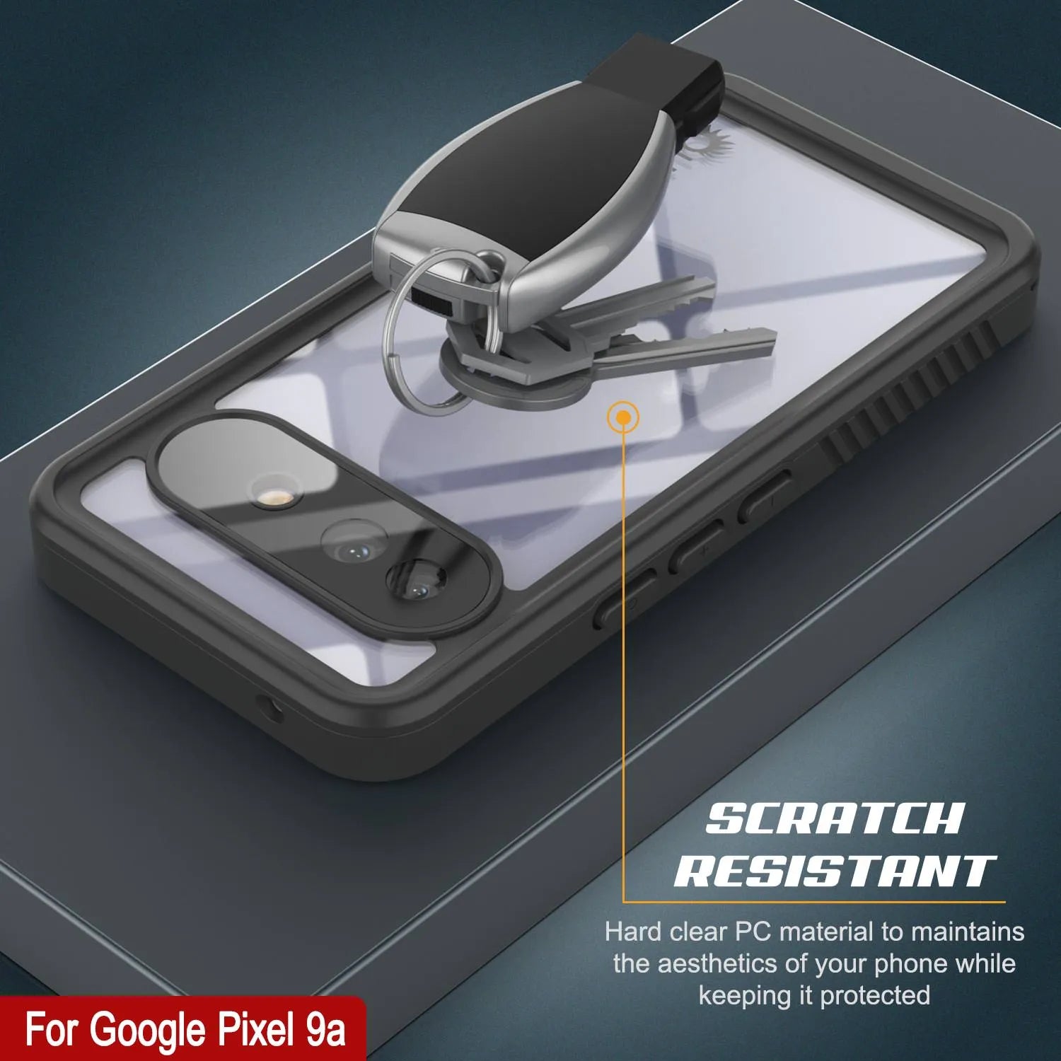 Google Pixel 9a Waterproof Case, Punkcase [Extreme Series] Armor Cover W/ Built In Screen Protector [White]