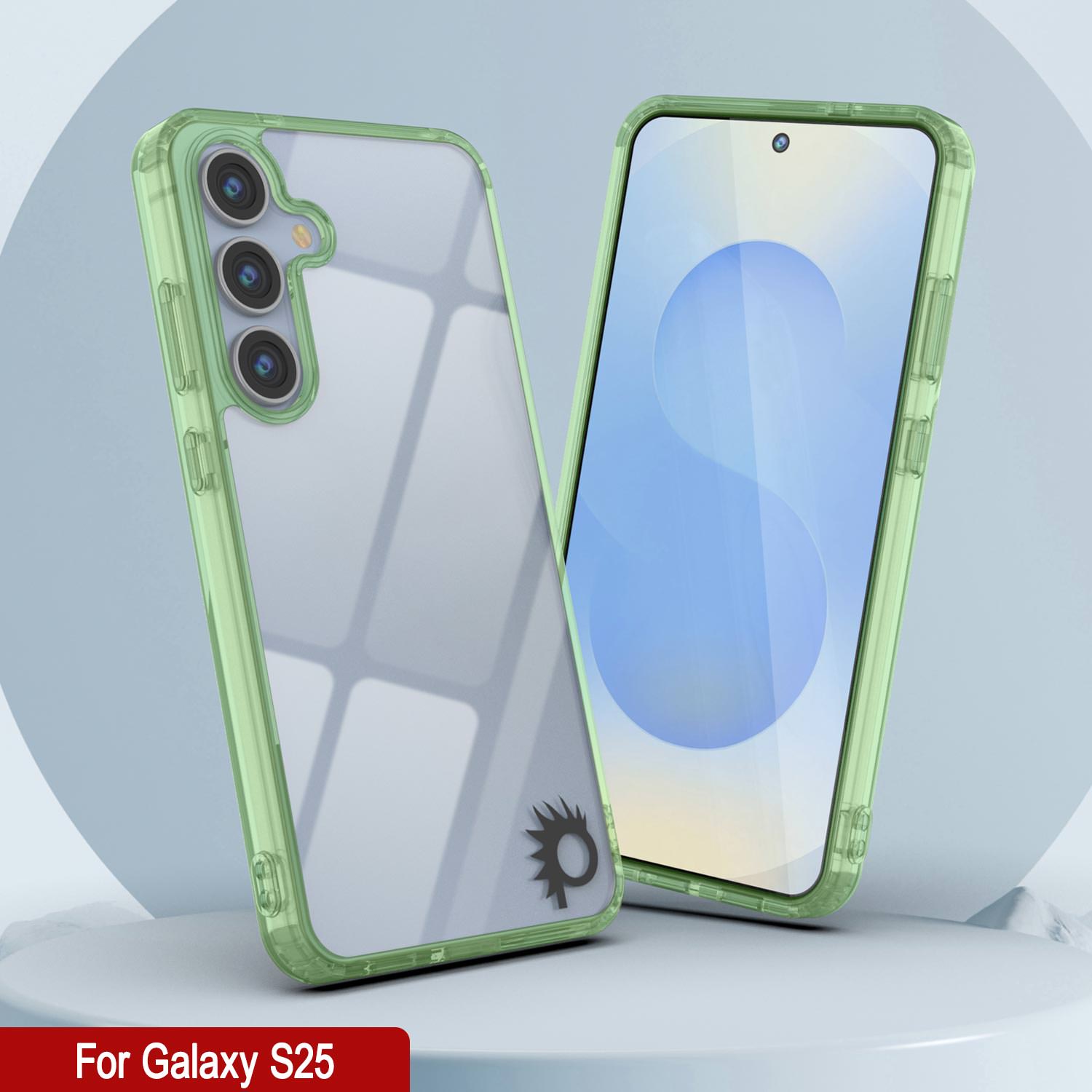 Galaxy S25 Case [Clear Acrylic Series] [Non-Slip] For Galaxy S25 [Green]