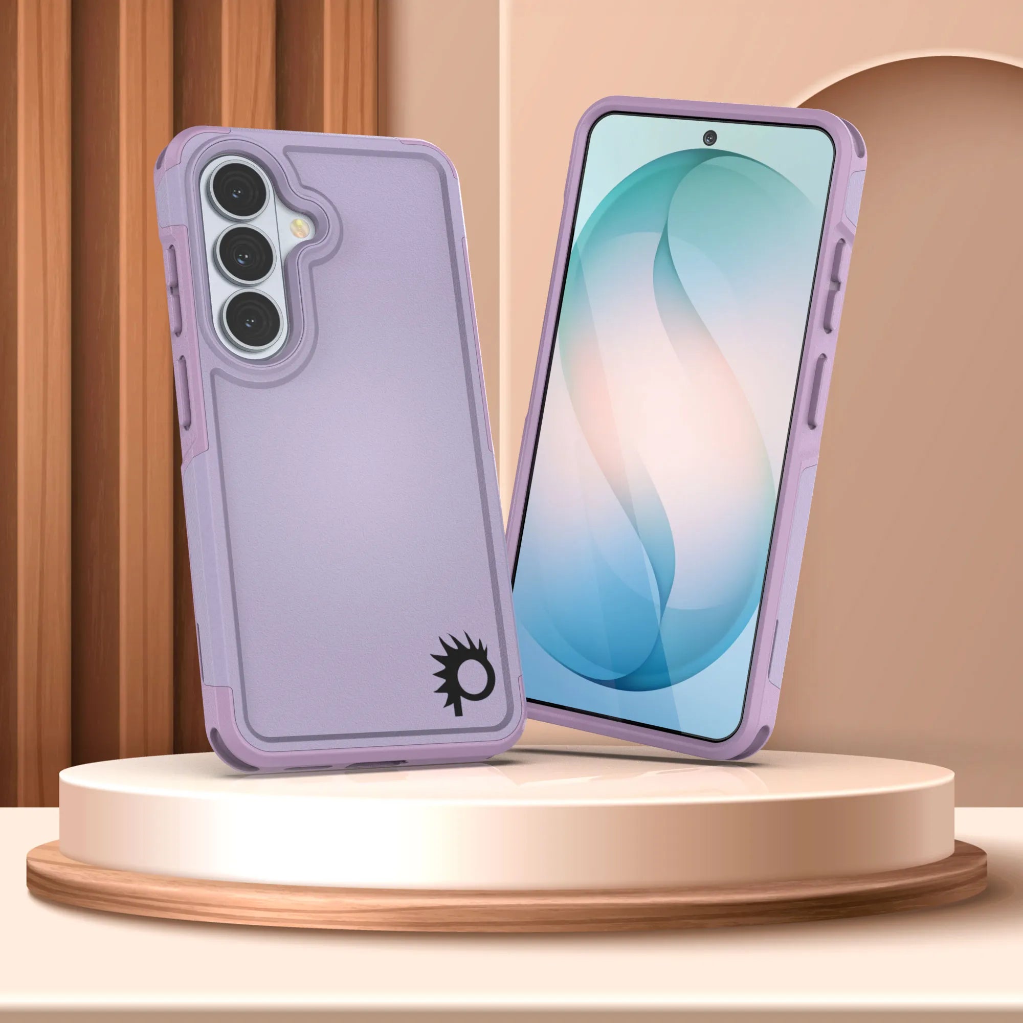 PunkCase Galaxy S26+ Plus Case, [Spartan 2.0 Series] Clear Rugged Heavy Duty Cover [Lilac]