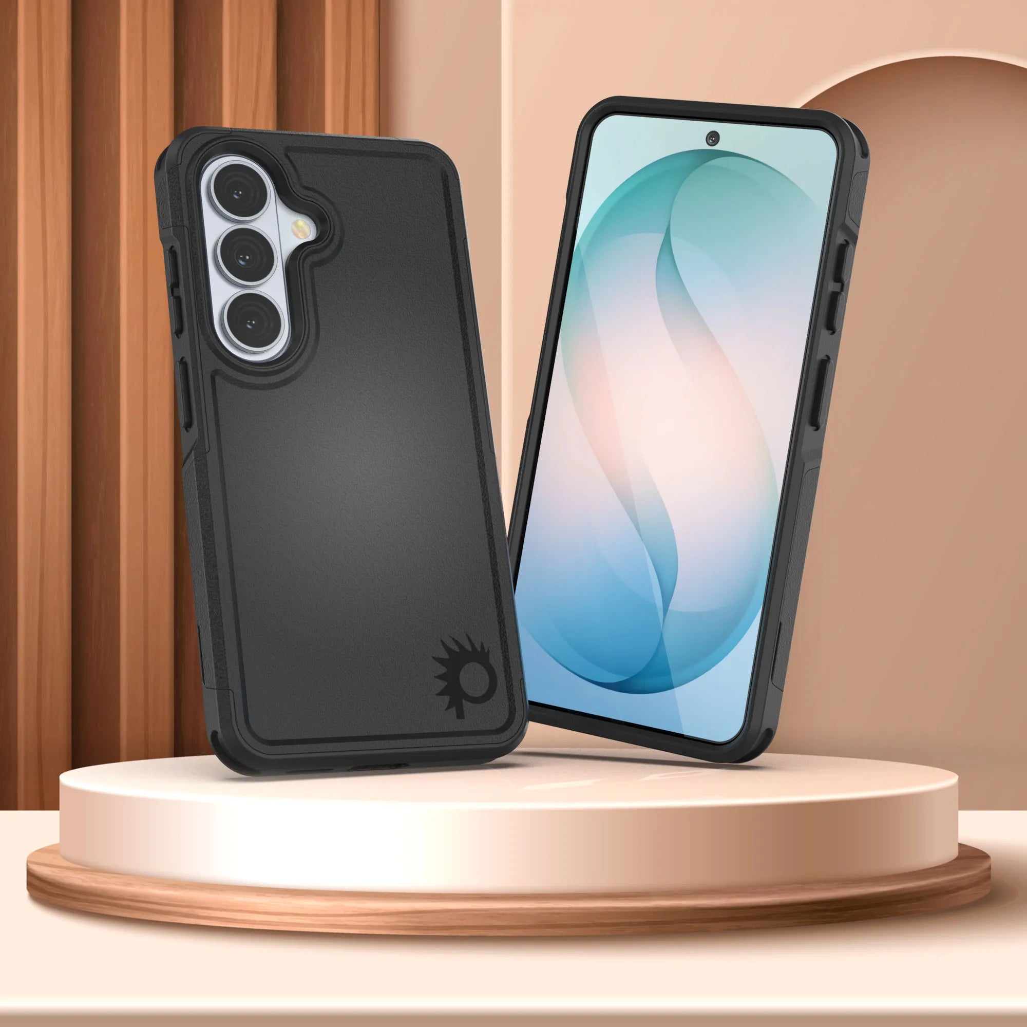 PunkCase Galaxy S26+ Plus Case, [Spartan 2.0 Series] Clear Rugged Heavy Duty Cover [Black]