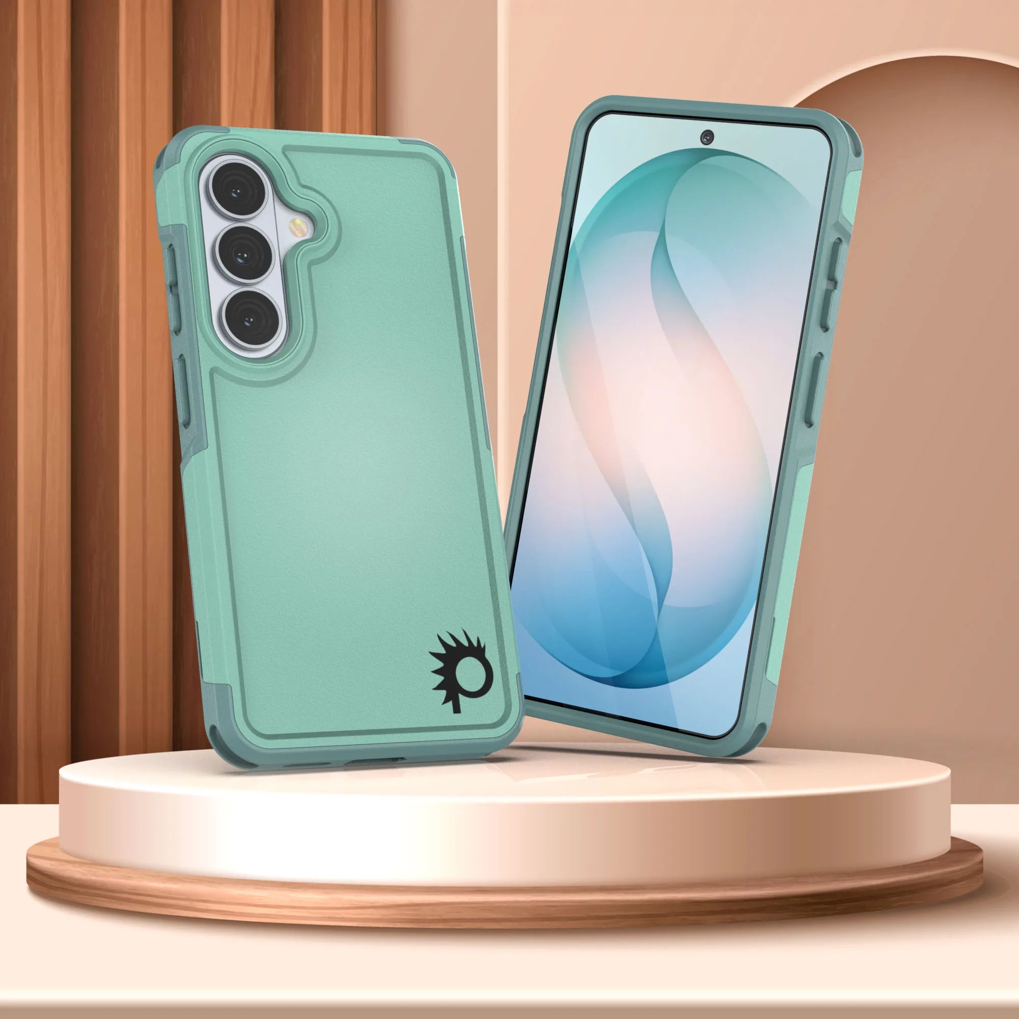 PunkCase Galaxy S26+ Plus Case, [Spartan 2.0 Series] Clear Rugged Heavy Duty Cover [Teal]