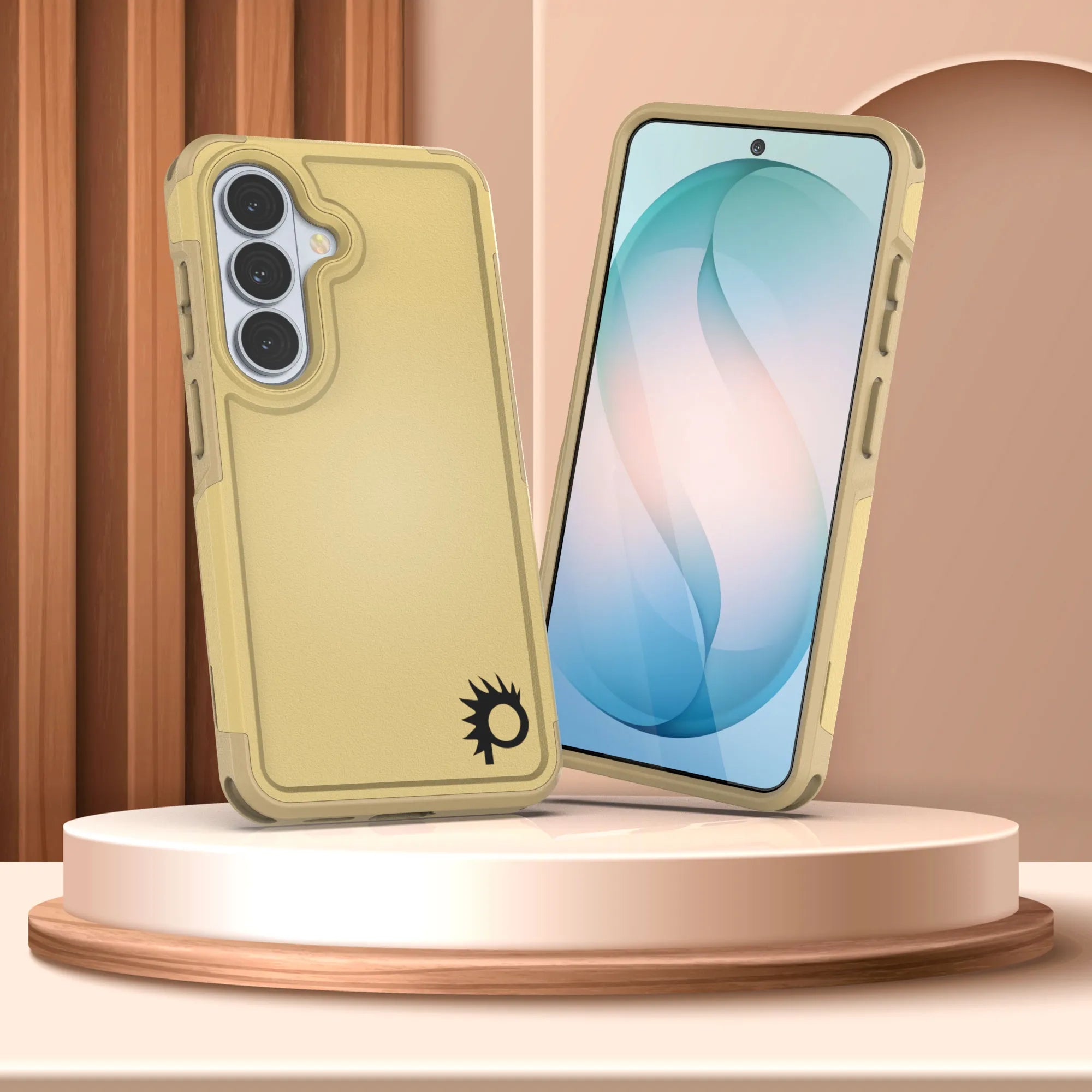 PunkCase Galaxy S26+ Plus Case, [Spartan 2.0 Series] Clear Rugged Heavy Duty Cover [Yellow]