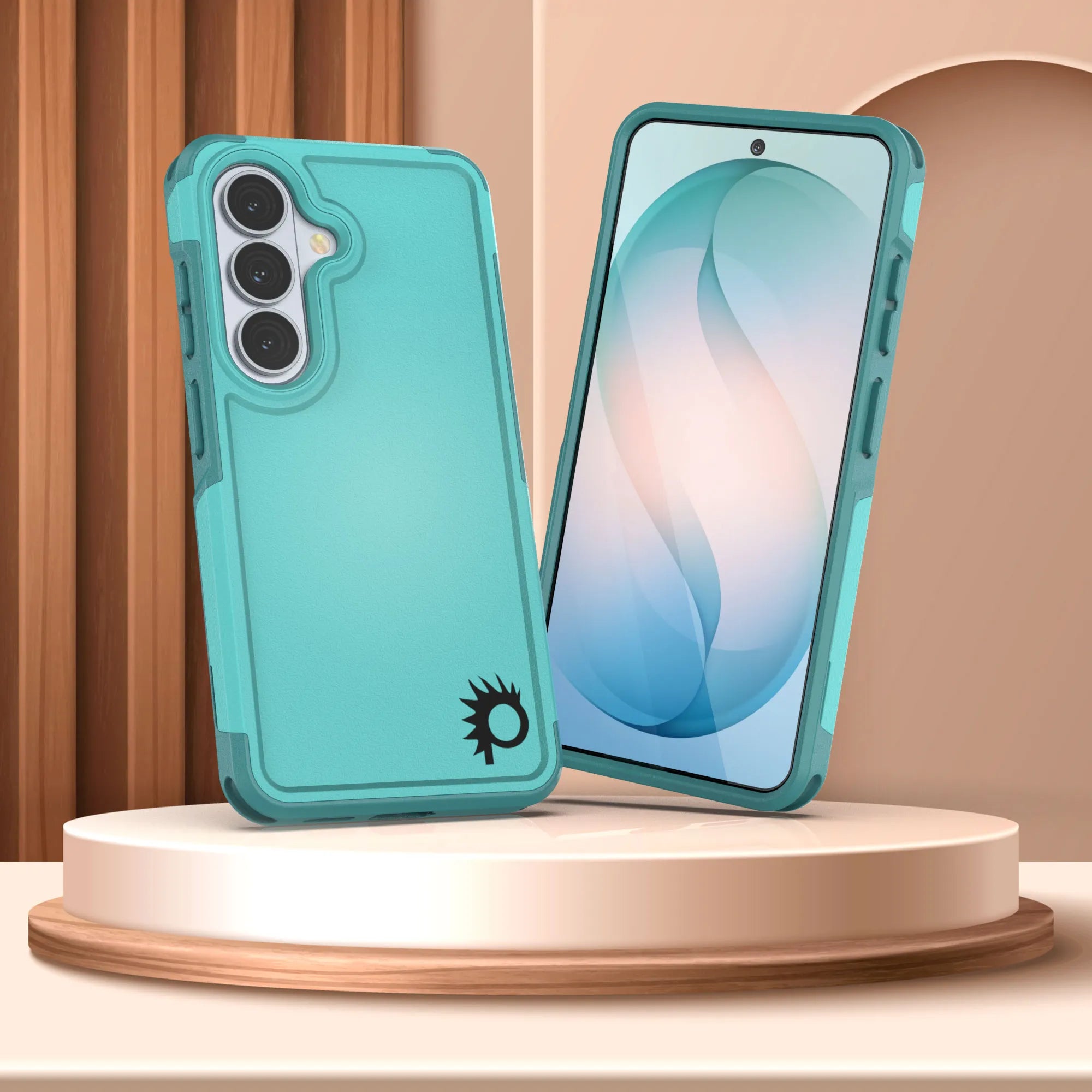 PunkCase Galaxy S26+ Plus Case, [Spartan 2.0 Series] Clear Rugged Heavy Duty Cover [Light Blue]