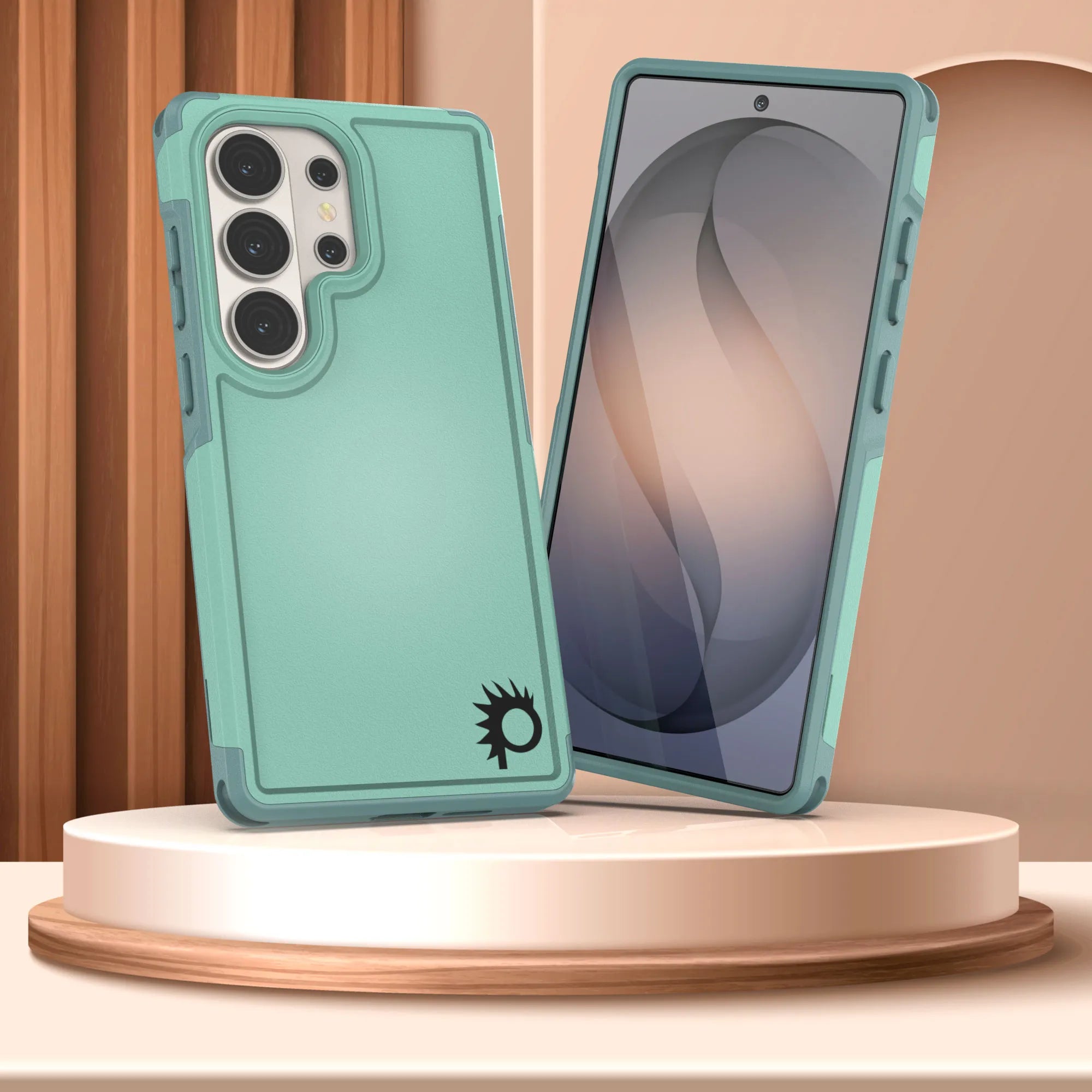 PunkCase Galaxy S26 Ultra Case, [Spartan 2.0 Series] Clear Rugged Heavy Duty Cover [Teal]