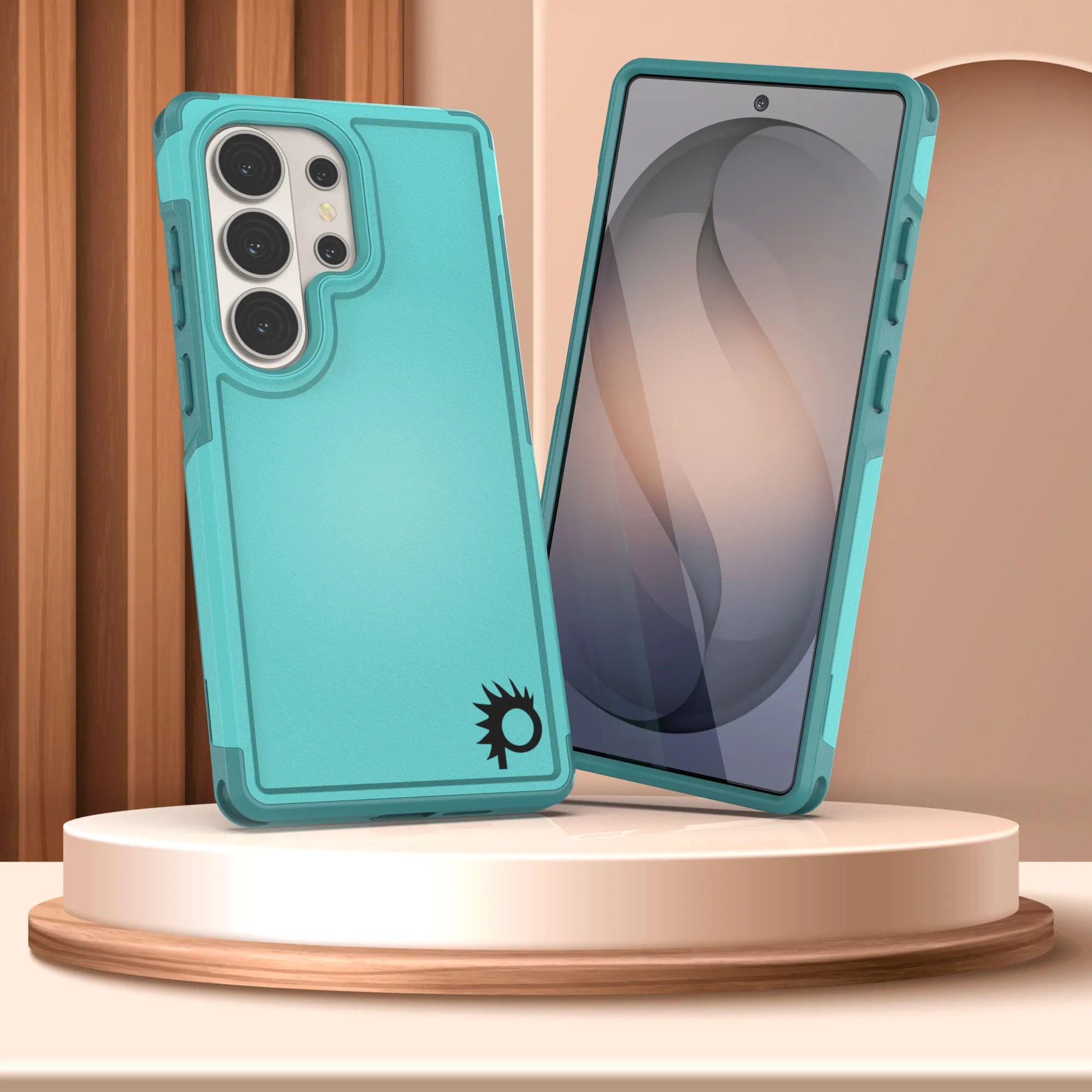 PunkCase Galaxy S26 Ultra Case, [Spartan 2.0 Series] Clear Rugged Heavy Duty Cover [Light Blue]