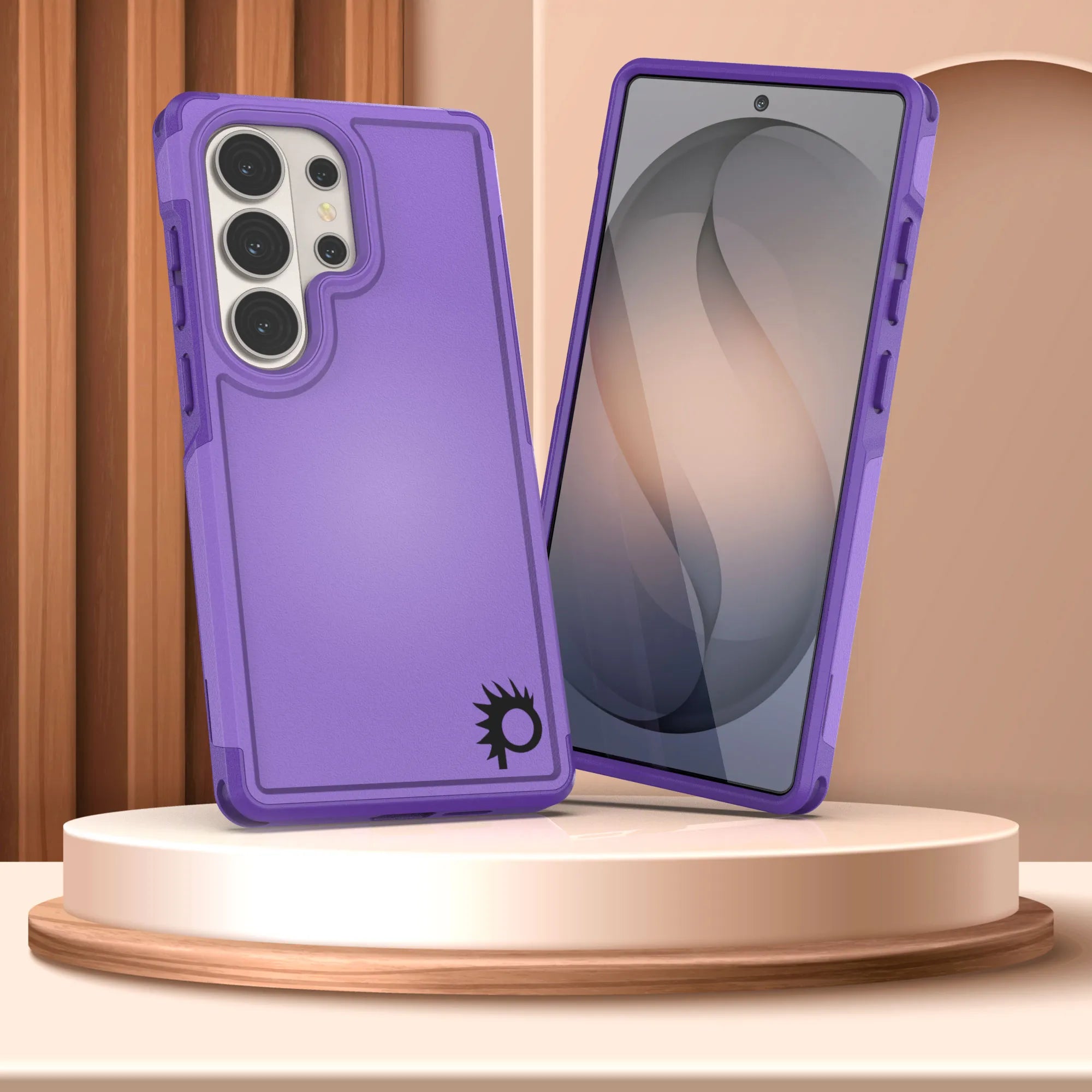 PunkCase Galaxy S26 Ultra Case, [Spartan 2.0 Series] Clear Rugged Heavy Duty Cover [Purple]