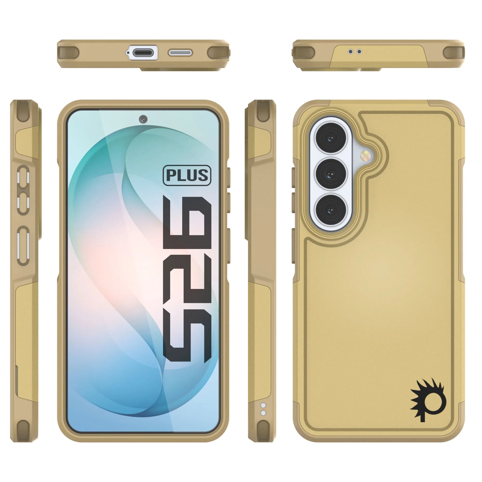 PunkCase Galaxy S26+ Plus Case, [Spartan 2.0 Series] Clear Rugged Heavy Duty Cover [Yellow]