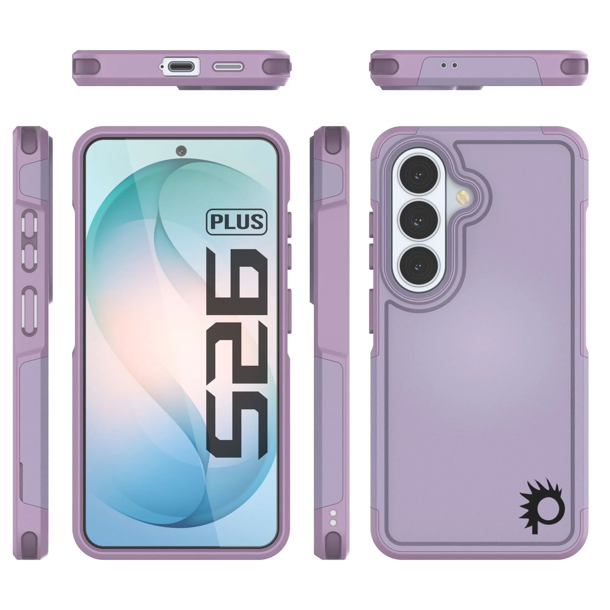 PunkCase Galaxy S26+ Plus Case, [Spartan 2.0 Series] Clear Rugged Heavy Duty Cover [Lilac]