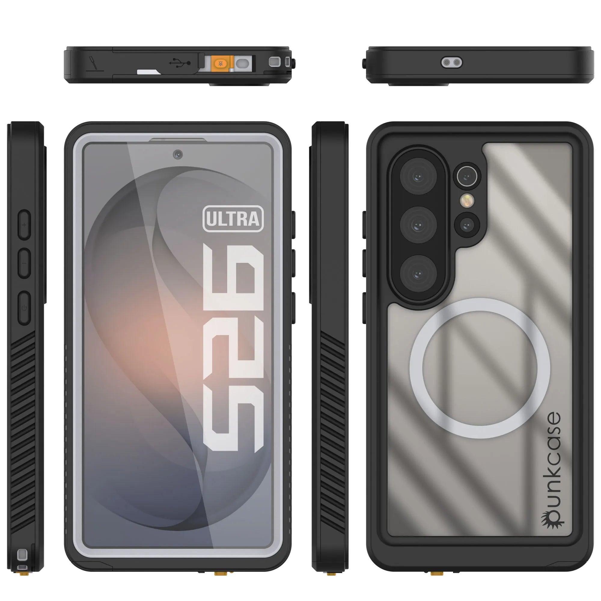 Galaxy S26 Ultra Waterproof Case, Punkcase [Extreme Mag Series] Armor Cover W/ Built In Screen Protector [White]